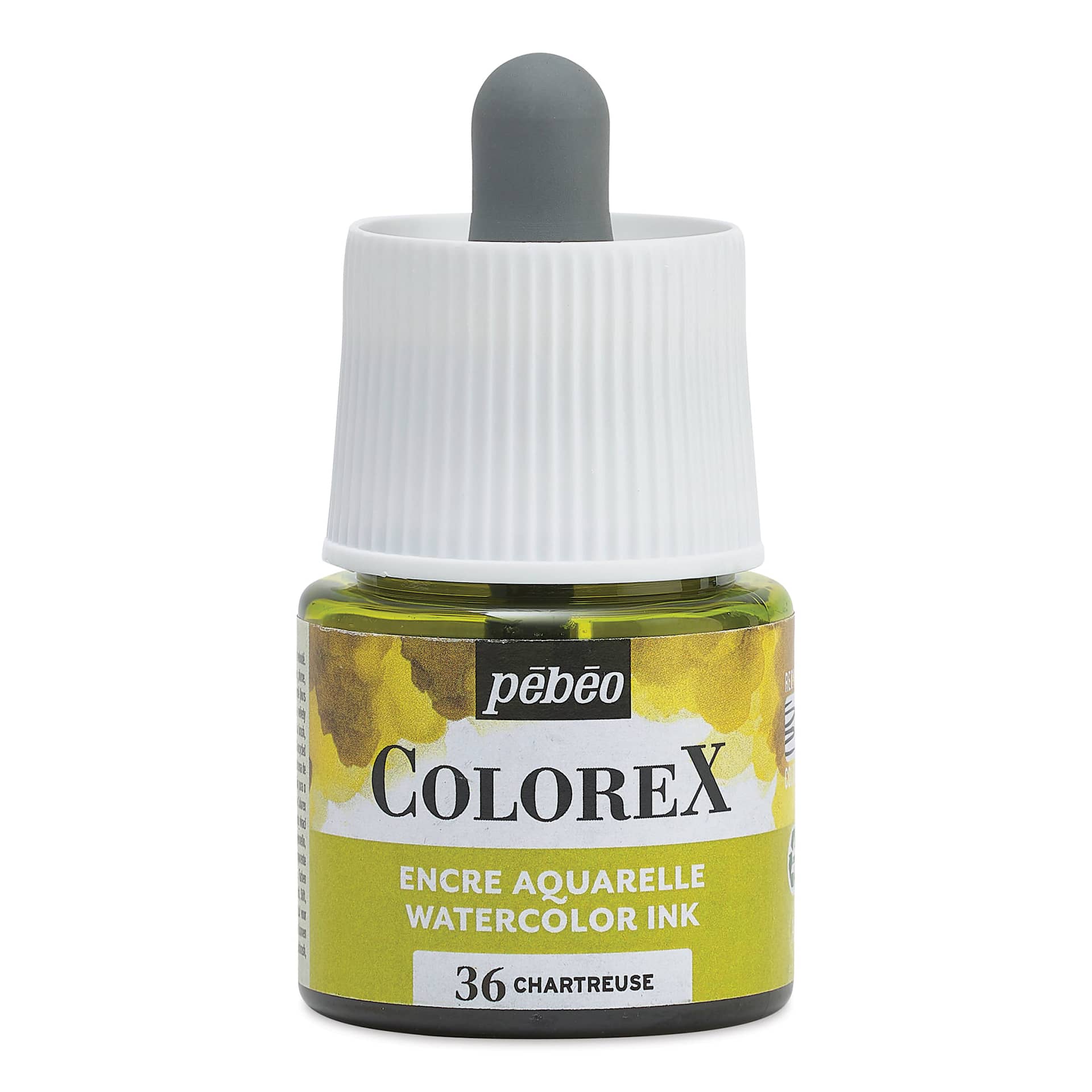 Pebeo Colorex Inks - Chartreuse, 45 ml, front of bottle