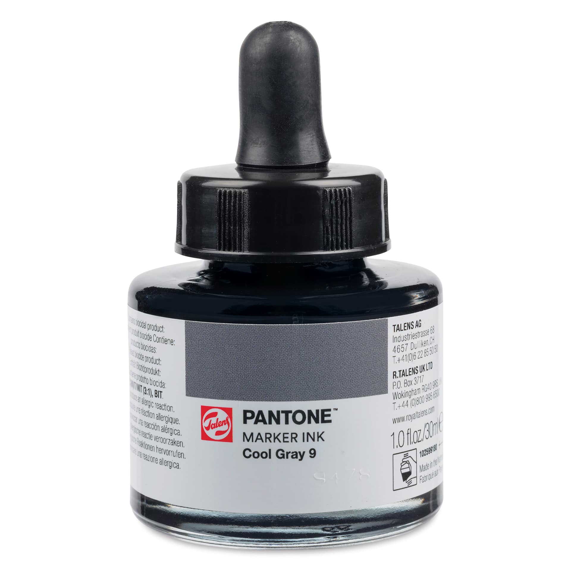 Talens Pantone Marker Ink Refill - Cool Gray 9, 30 ml