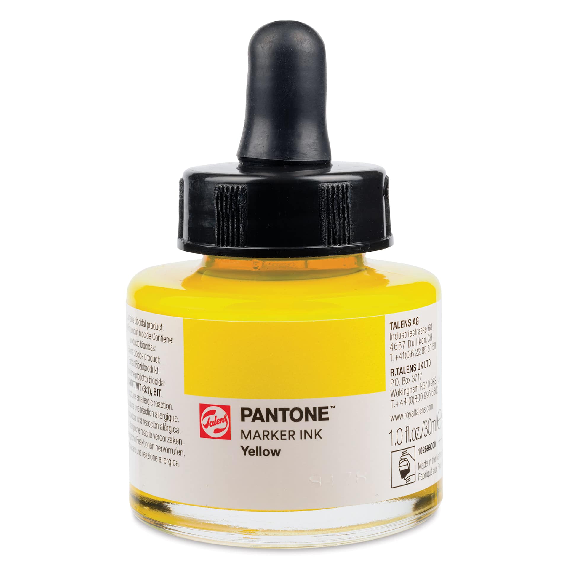 Talens Pantone Marker Ink Refill - Yellow, 30 ml