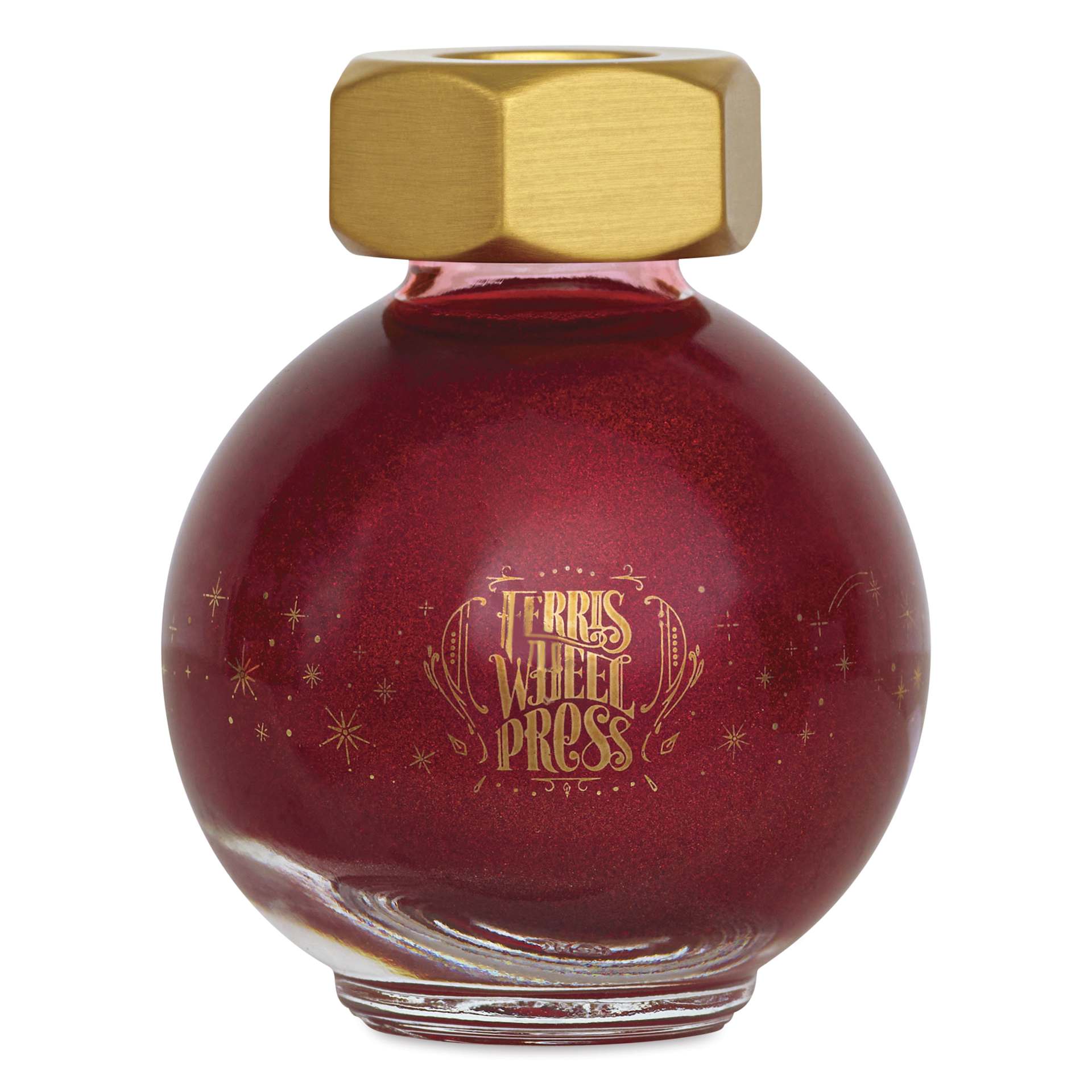 Ferris Wheel Press Ferritales Fountain Pen Ink - Radiant Rosewing, 20 ml, front of the bottle