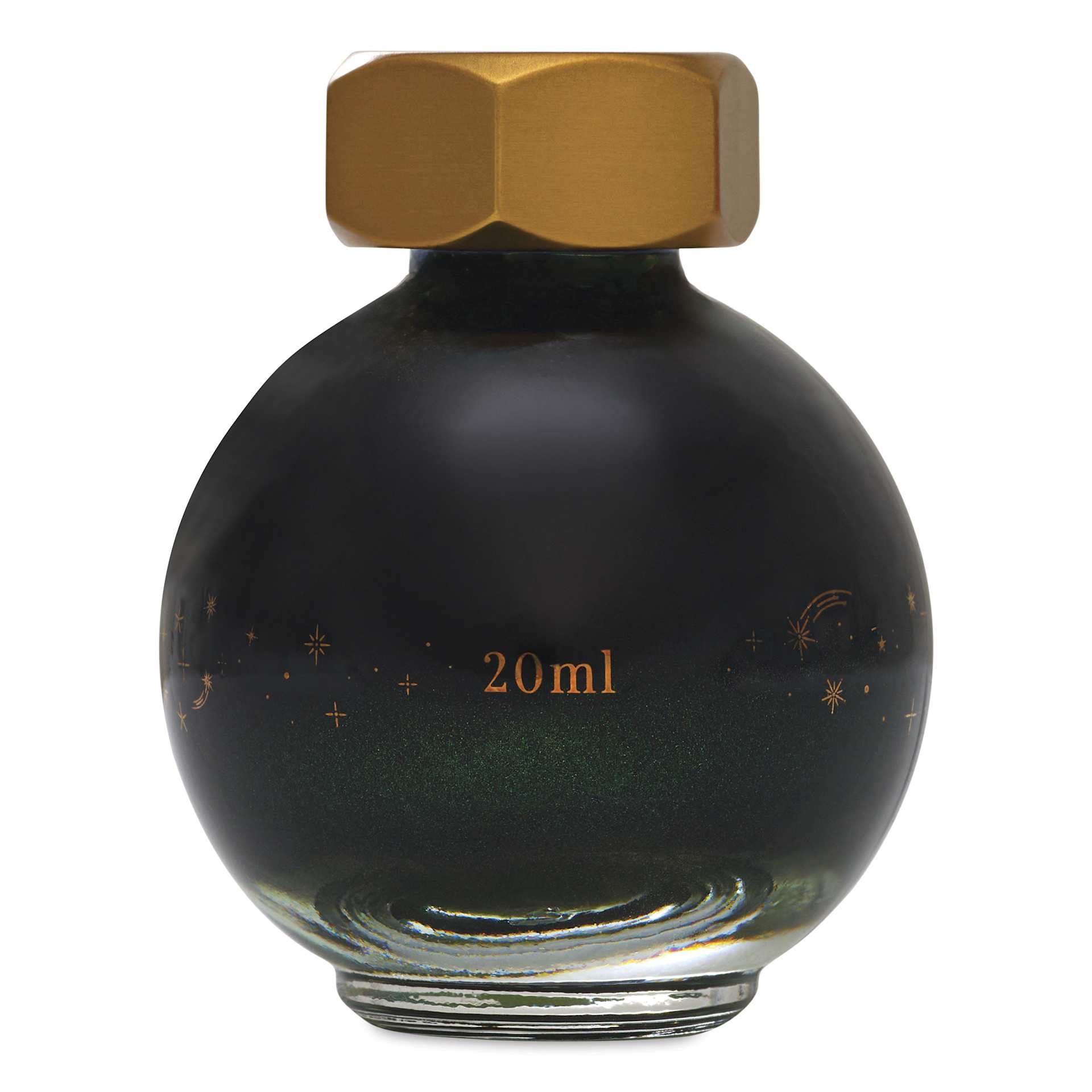 Ferris Wheel Press Ferritales Fountain Pen Ink - Emerald Gardens, 20 ml, back of the bottle