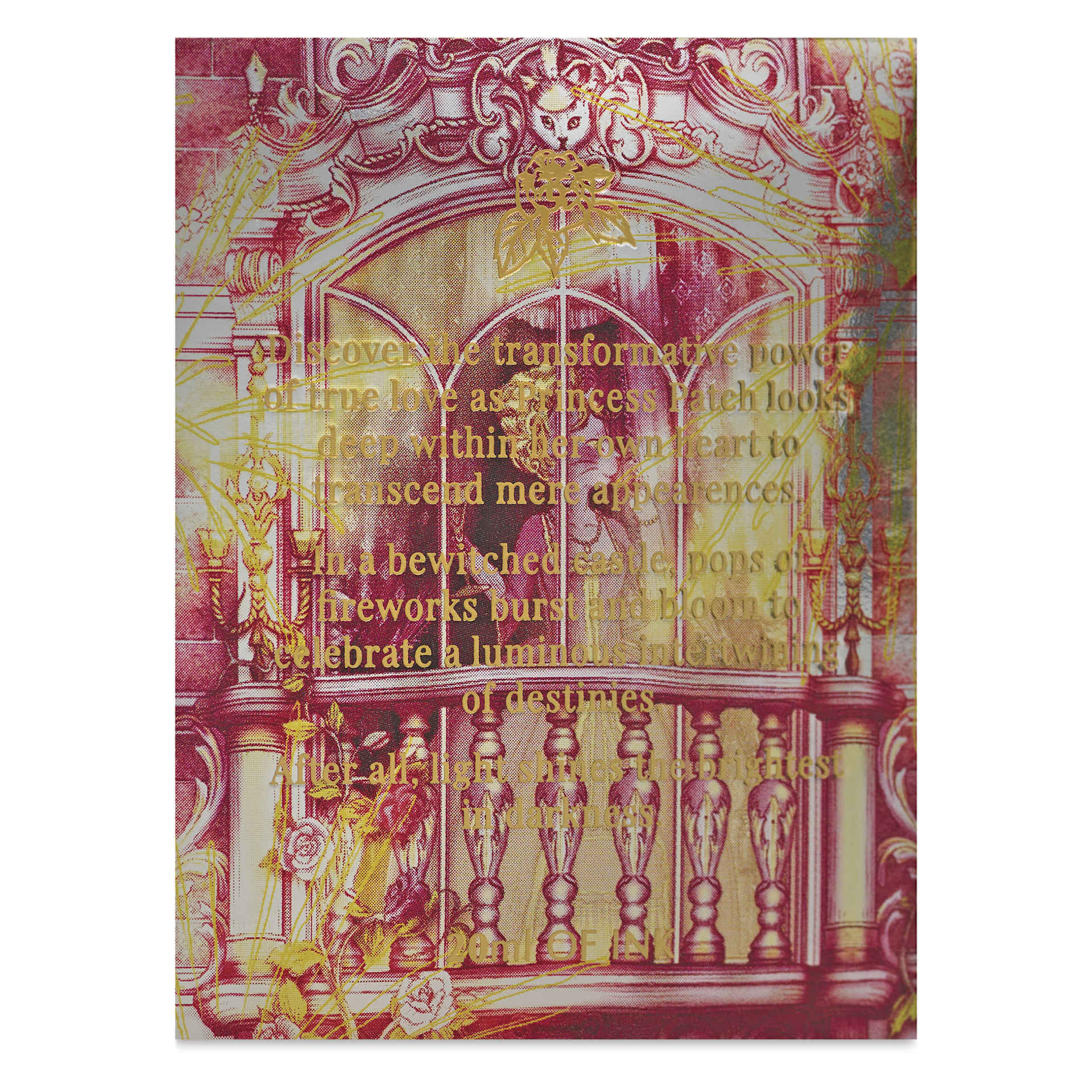 Ferris Wheel Press Ferritales Fountain Pen Ink - Billowing Blush, text on the side of the packaging
