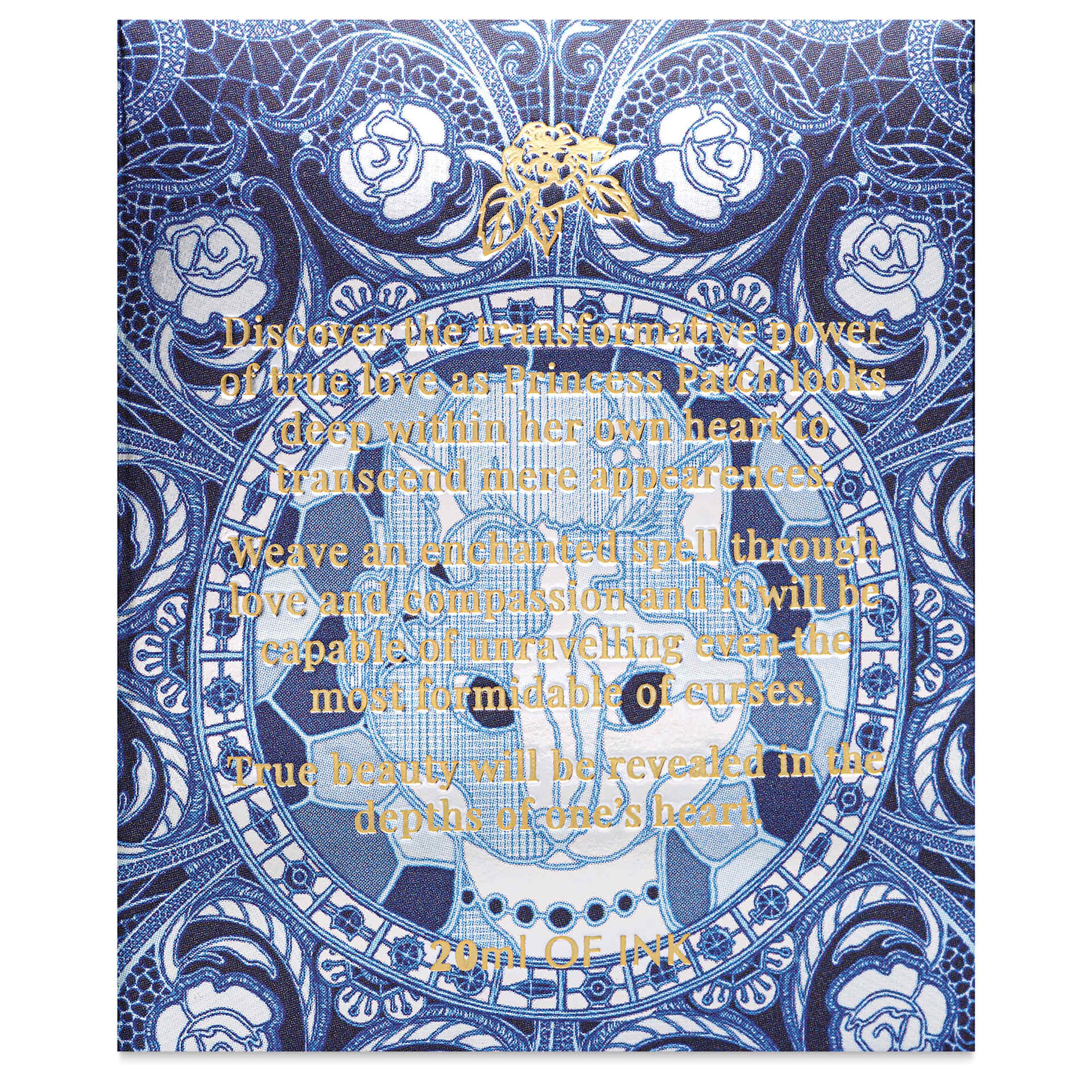Ferris Wheel Press Ferritales Fountain Pen Ink - Valiant Blue, text on the side of the packaging