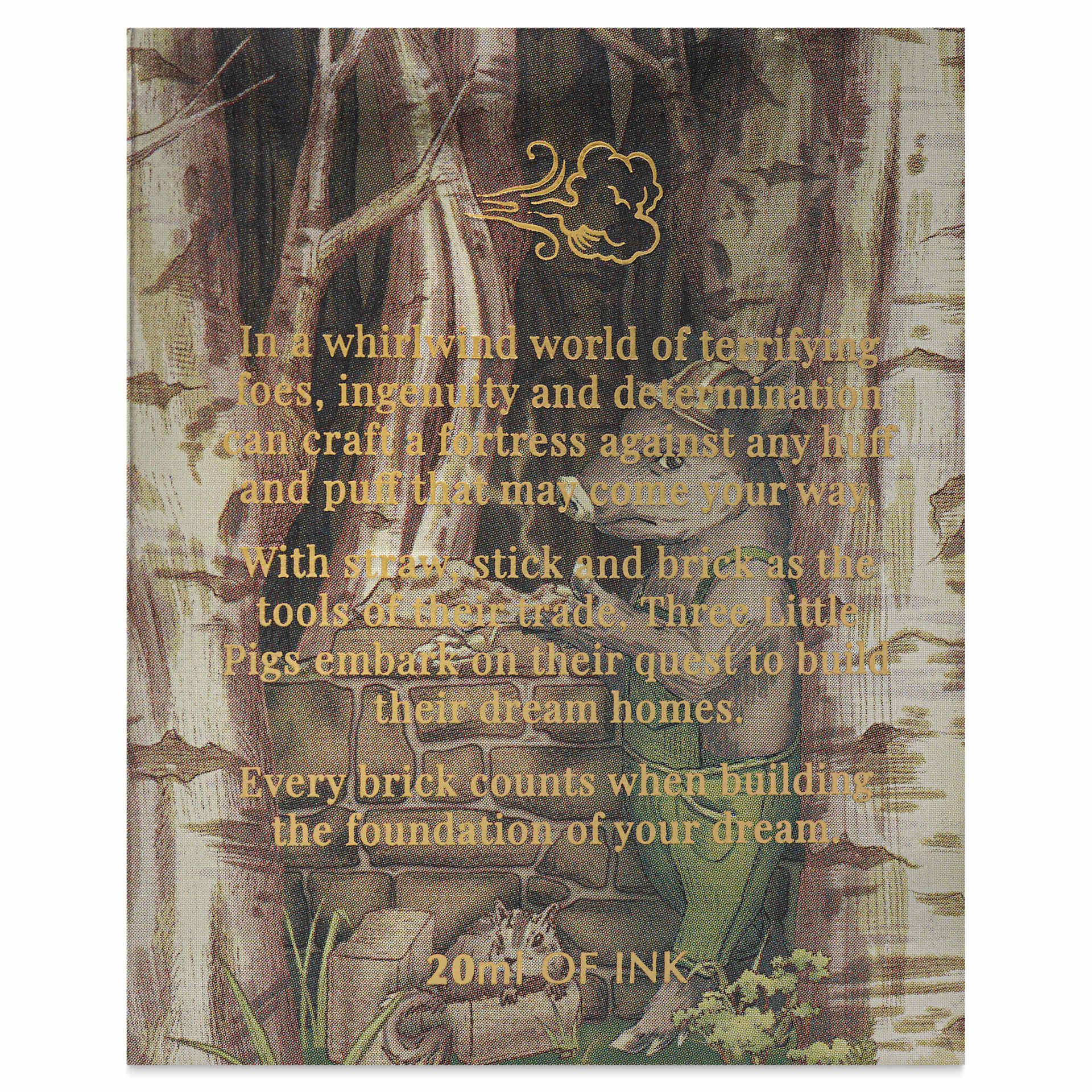 Ferris Wheel Press Ferritales Fountain Pen Ink - Curious Woods, text on the side of the packaging