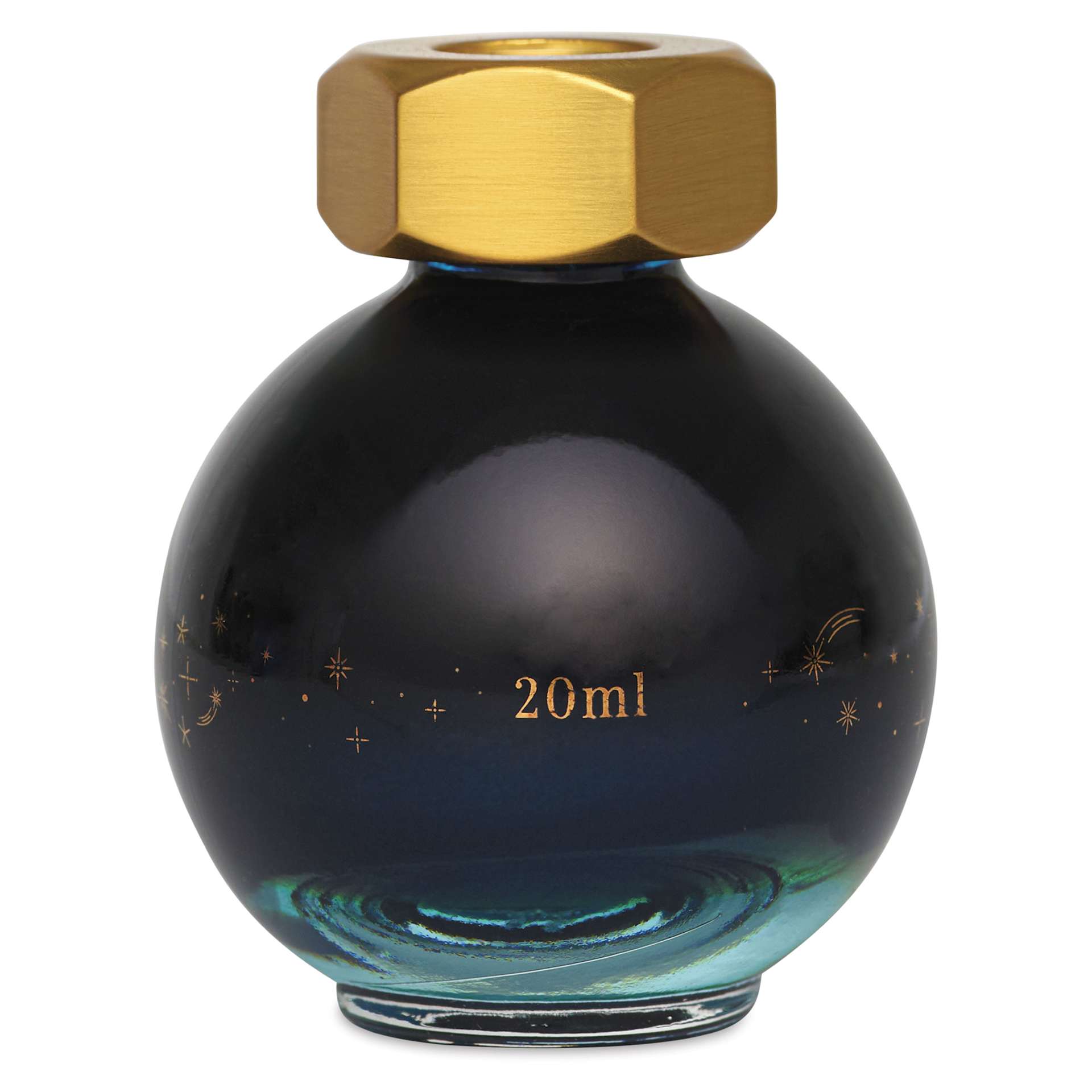 Ferris Wheel Press Ferritales Fountain Pen Ink - Tears of Sapphire, 20 ml, back of the bottle
