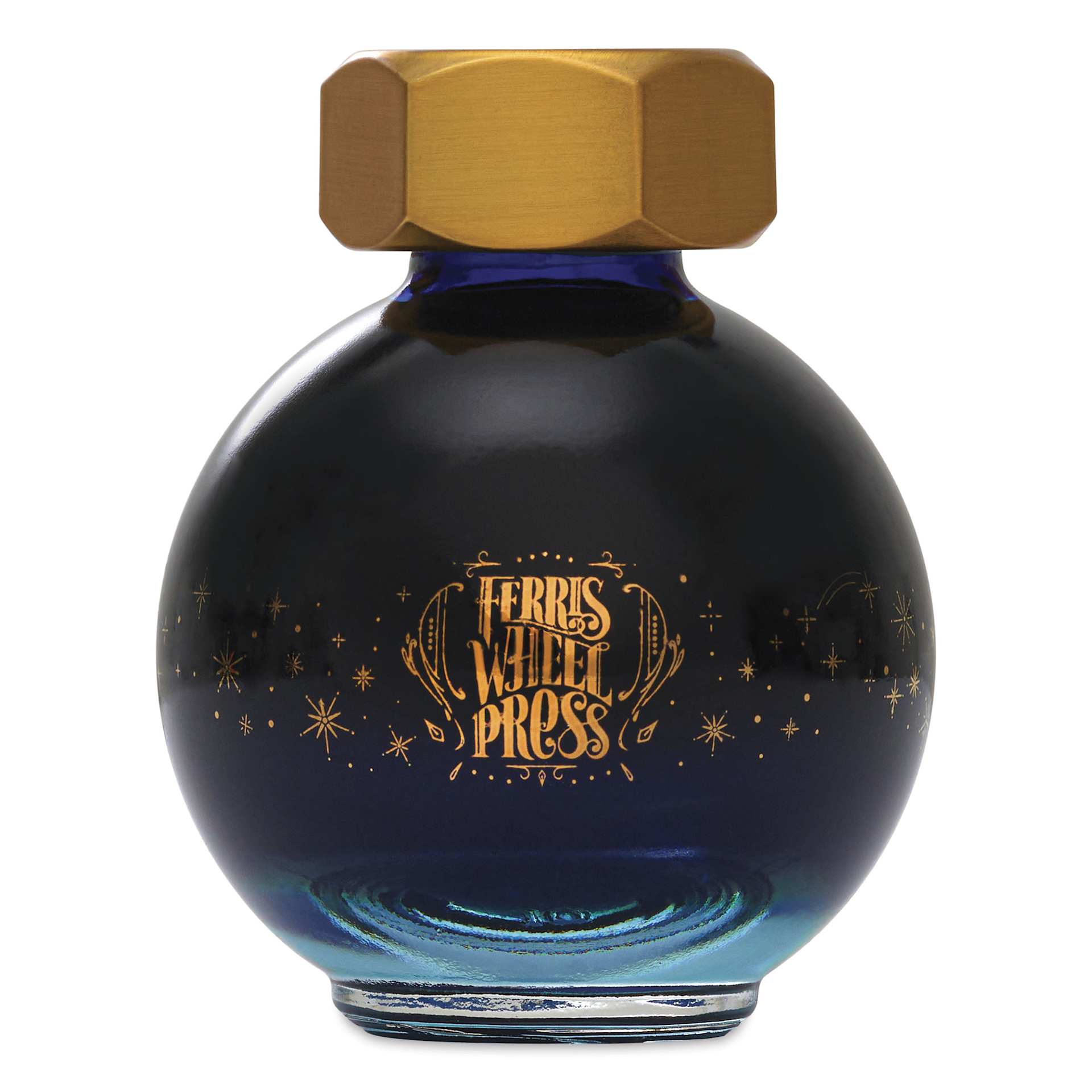 Ferris Wheel Press Ferritales Fountain Pen Ink - Tumbling Time Blue, 20 ml, front of the bottle