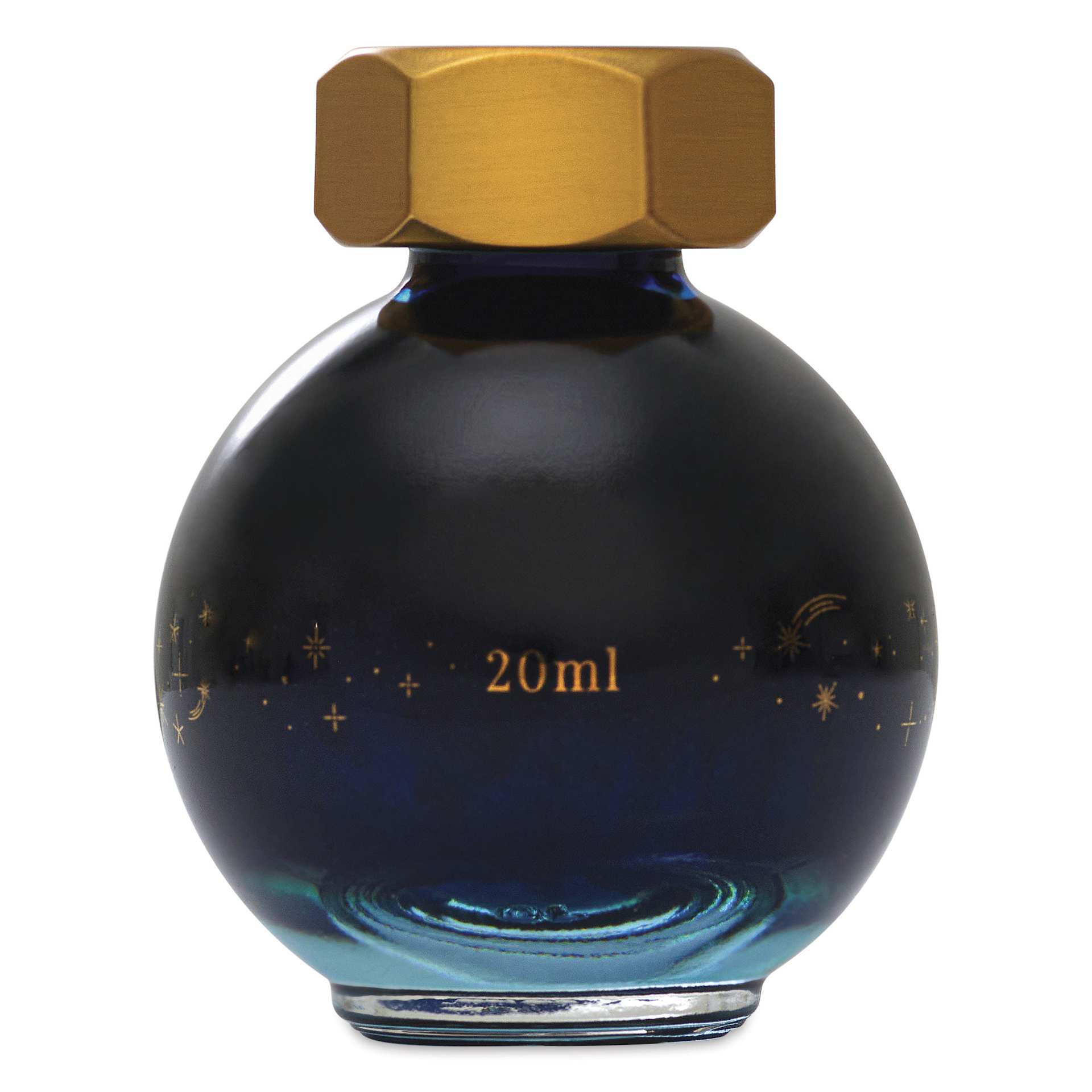 Ferris Wheel Press Ferritales Fountain Pen Ink - Tumbling Time Blue, 20 ml, bck of the bottle