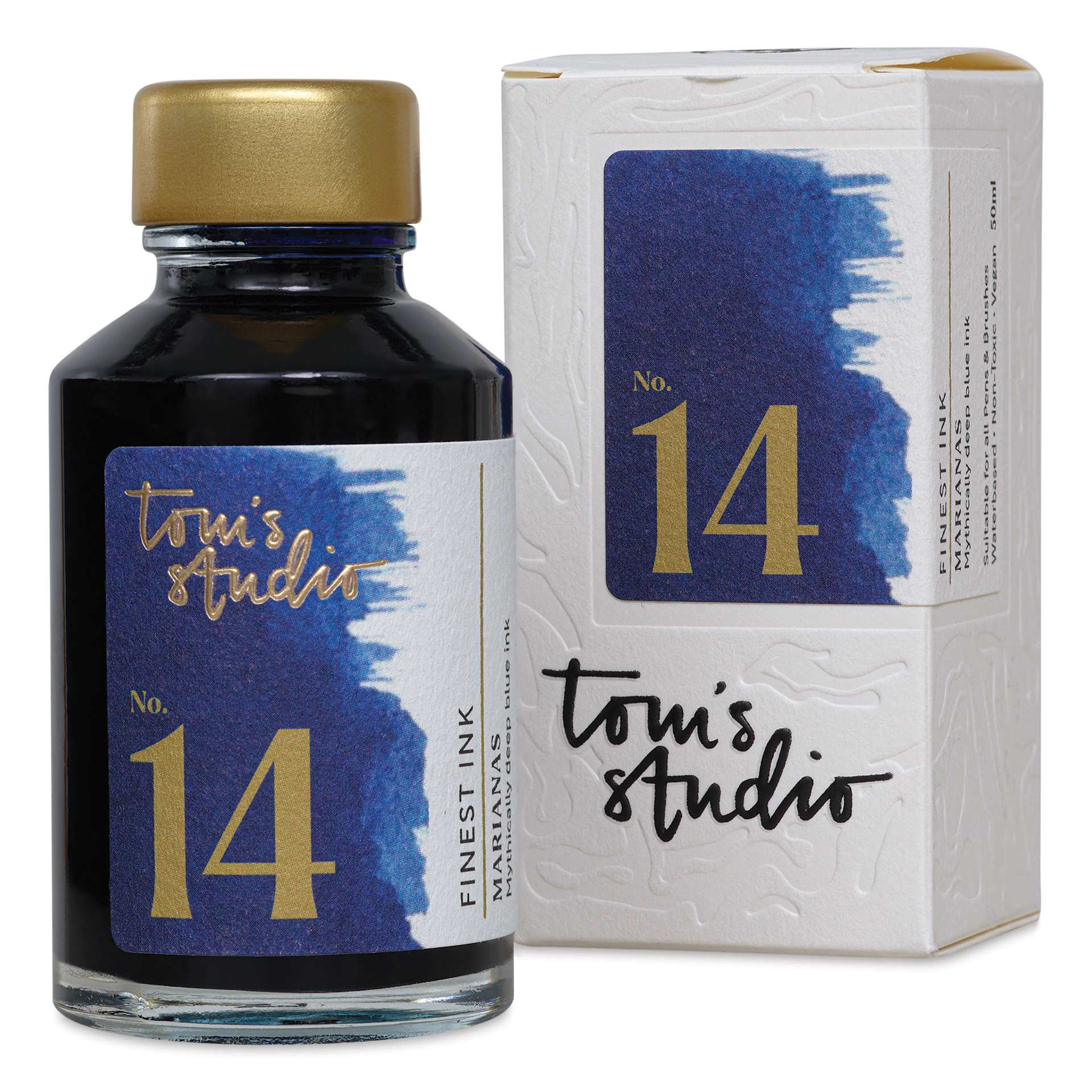 Tom's Studio Fountain Pen Ink - 50 ml, Marianas, with packaging