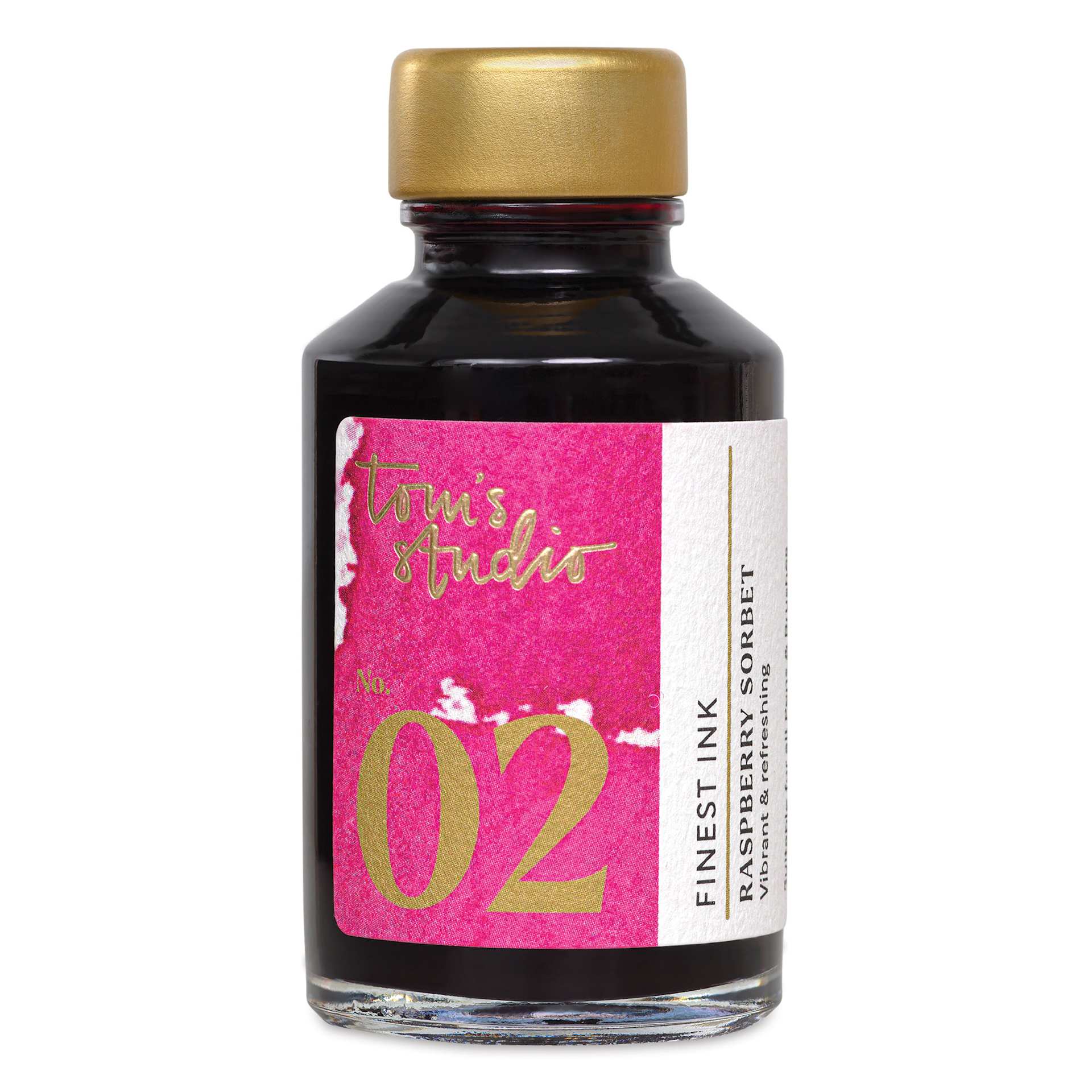 Tom's Studio Fountain Pen Ink - 50 ml, Raspberry Sorbet