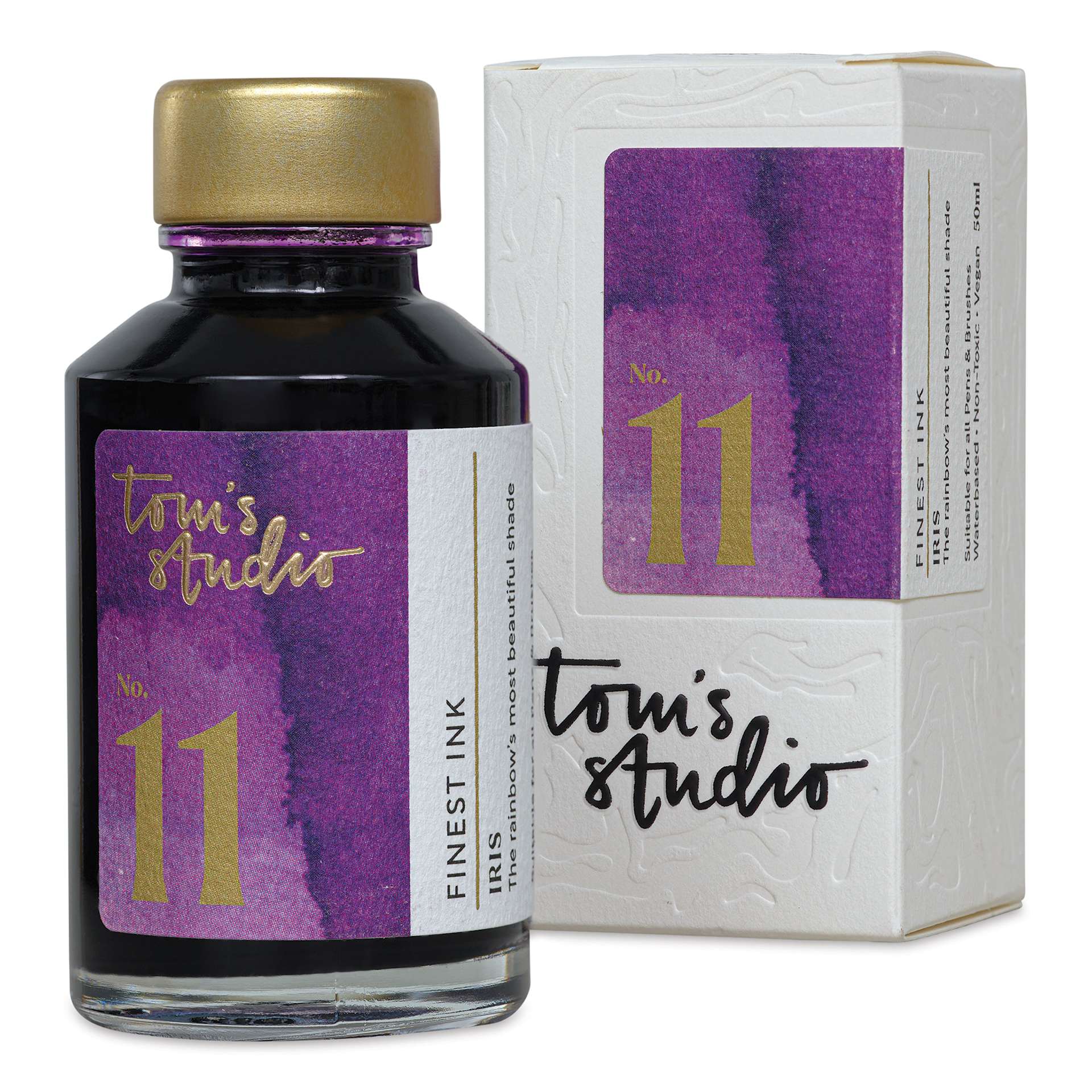 Tom's Studio Fountain Pen Ink - 50 ml, Iris, with packaging