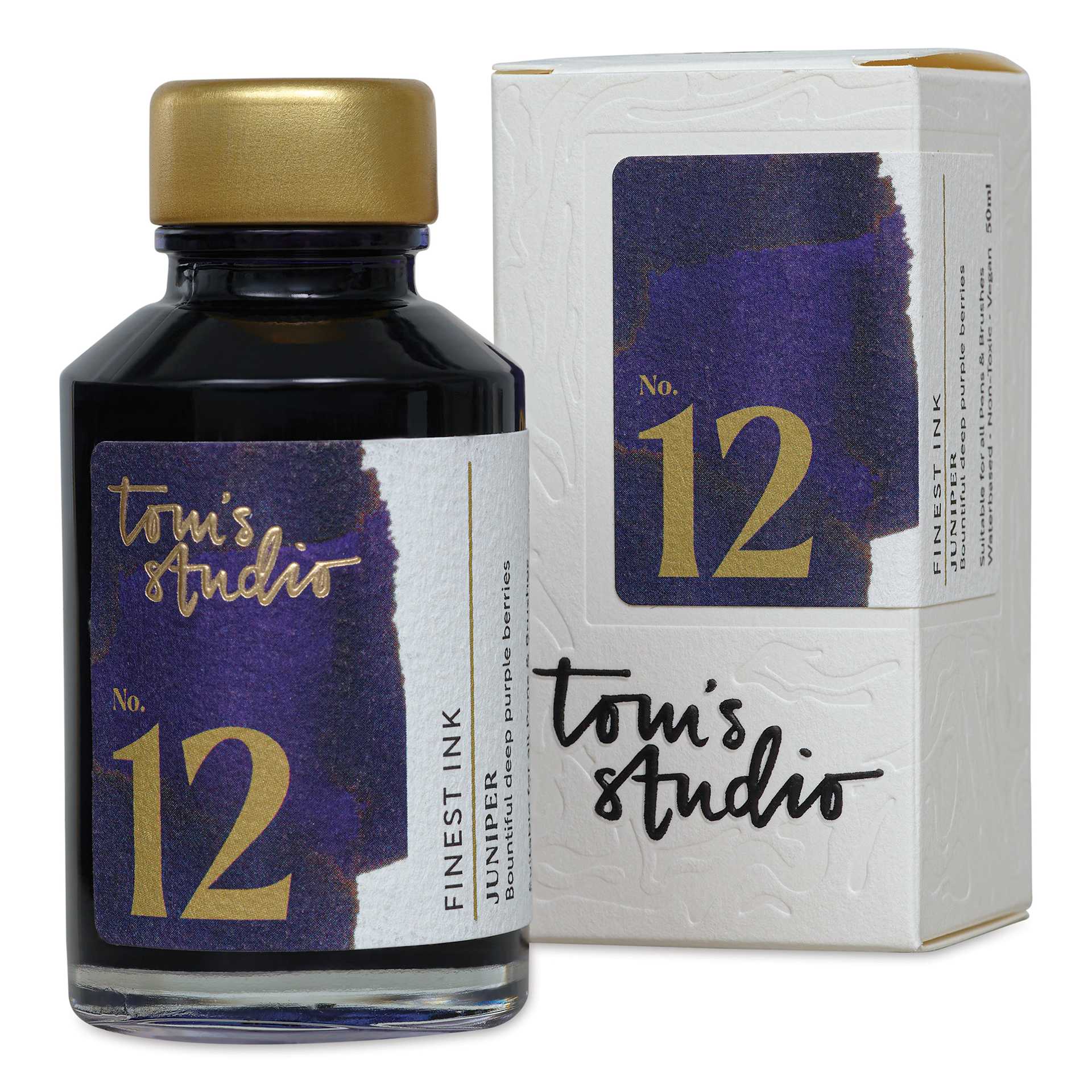 Tom's Studio Fountain Pen Ink - 50 ml, Juniper, with packaging