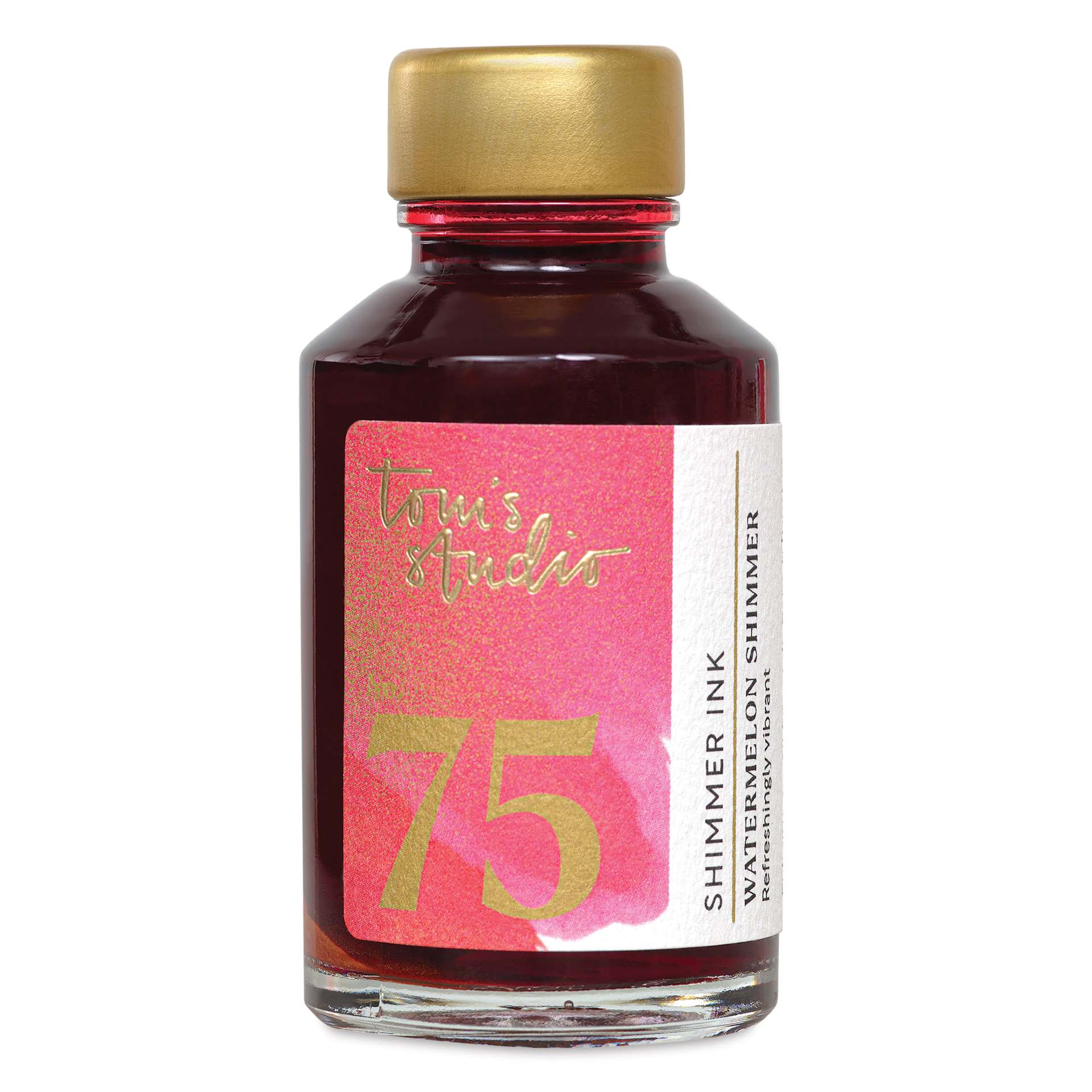 Tom's Studio Shimmer Fountain Pen Ink - Watermelon, 50 ml
