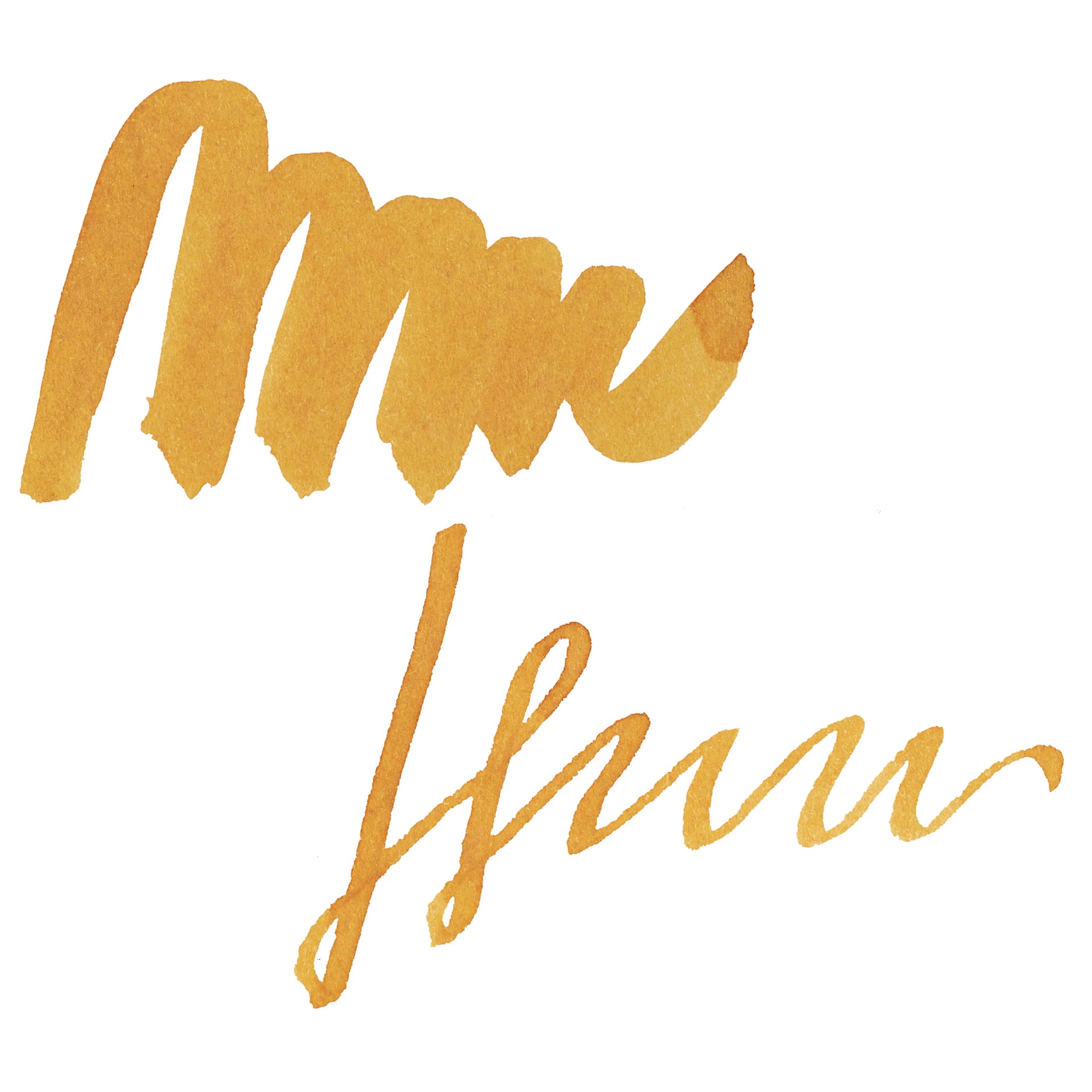 Tom's Studio Shimmer Fountain Pen Ink - Gold Lustre, swatch