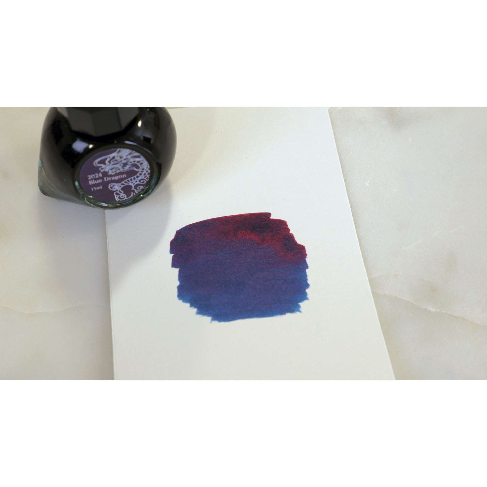 Colorverse Blue Dragon Fountain Pen Ink, swatch