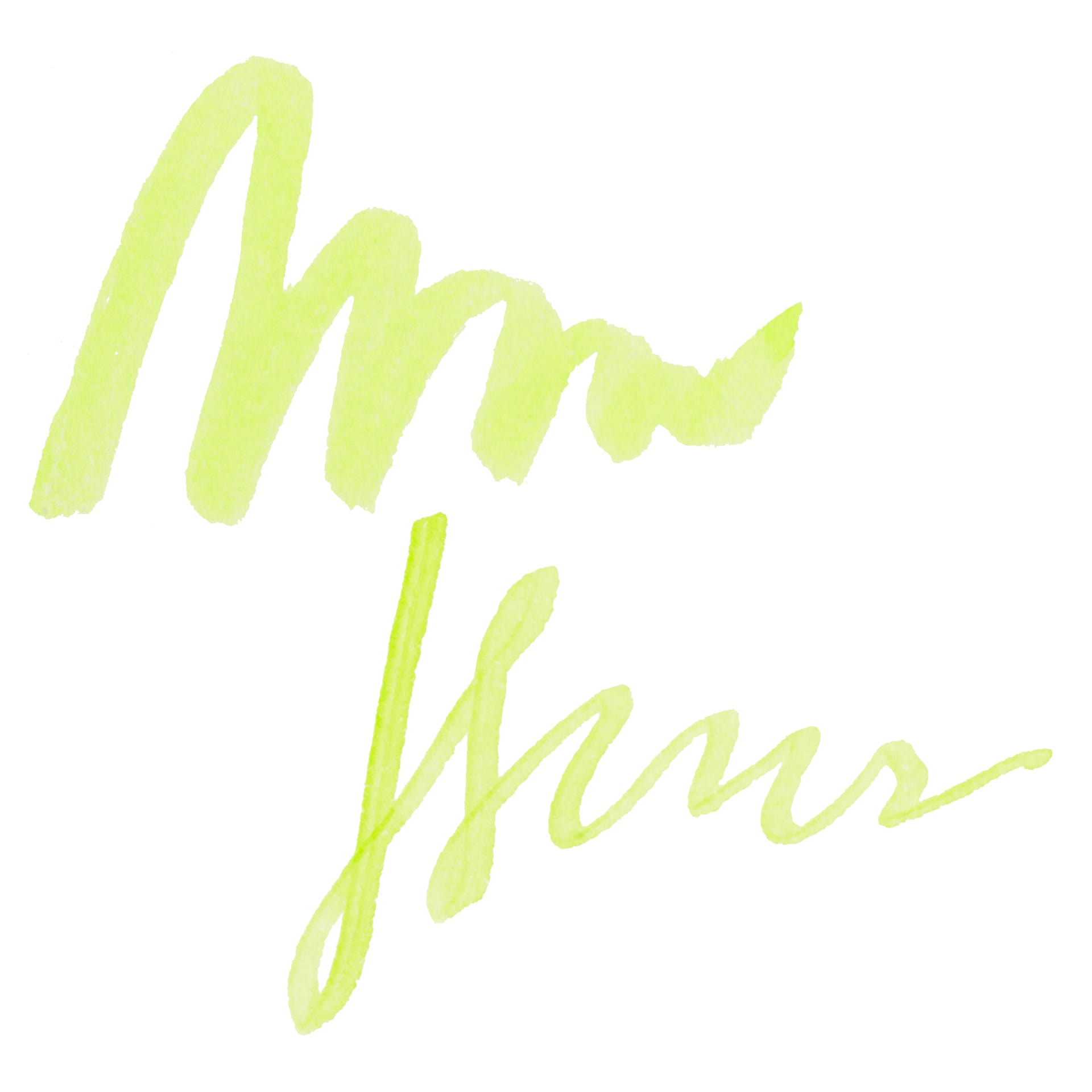 Colorverse Korea Special Fountain Pen Ink - 50 Green Tea, swatch