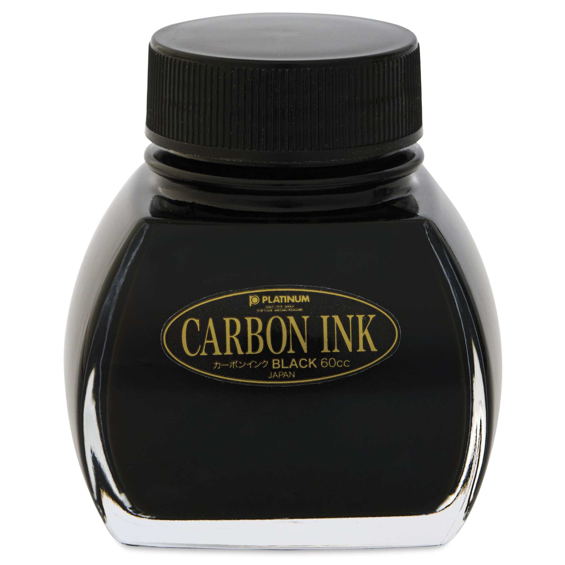 Platinum Pigment Ink - Carbon Black, 60 ml, front of bottle