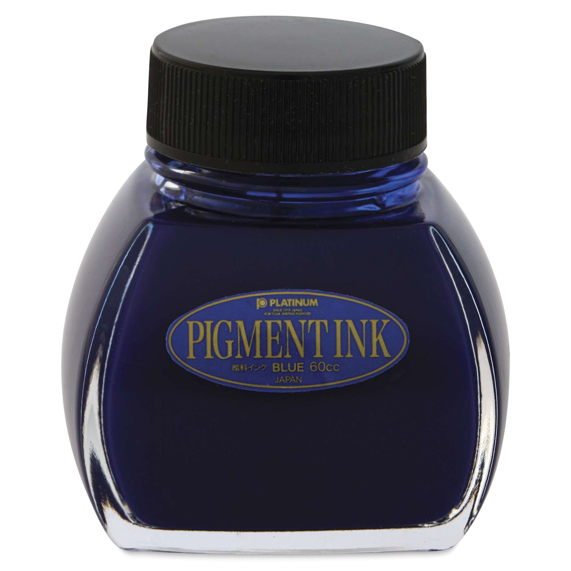 Platinum Pigment Ink - Blue, 60 ml, front of bottle