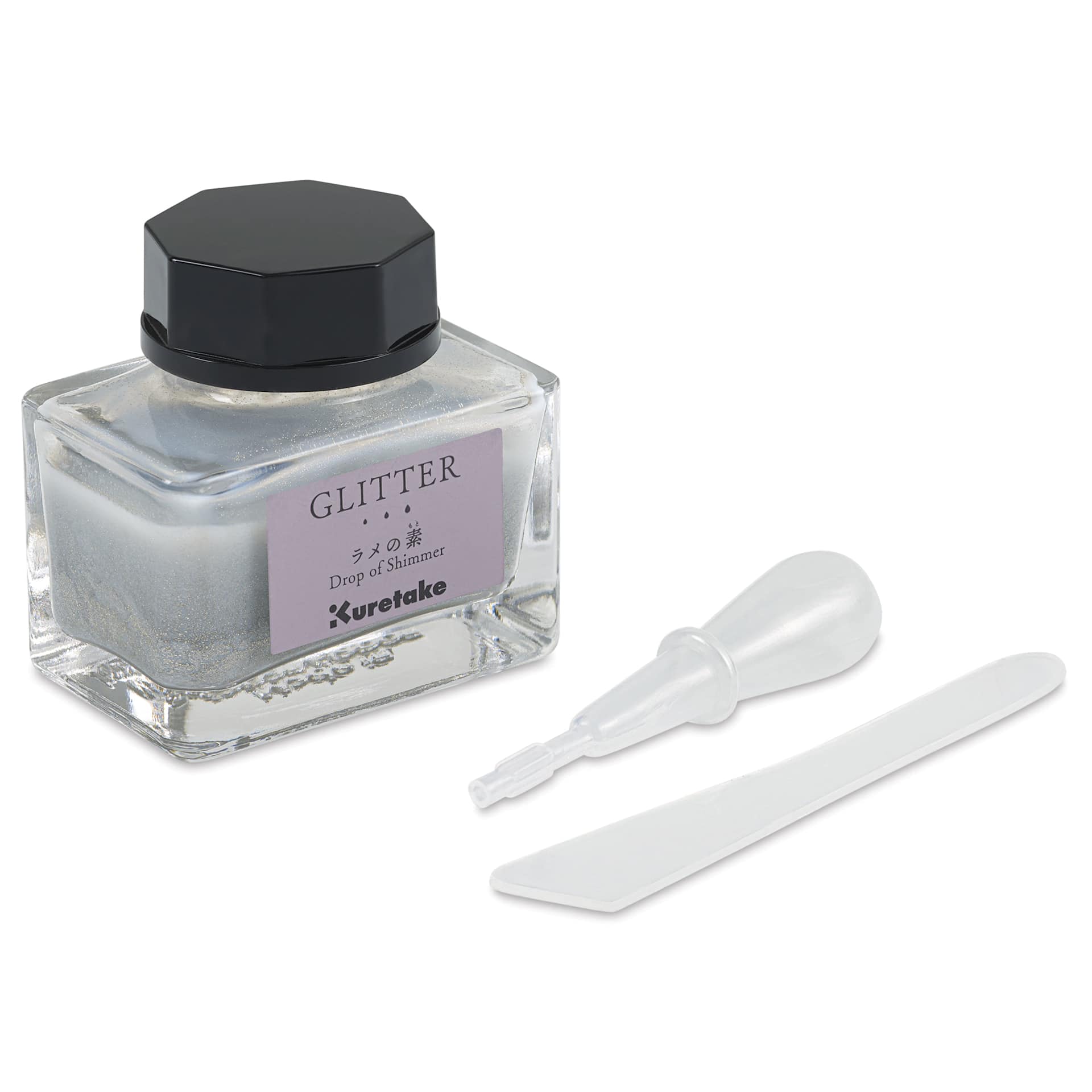 Kuretake Ink-Café Drop of Shimmer Ink Additive - Glitter, 20 ml, bottle with dropper