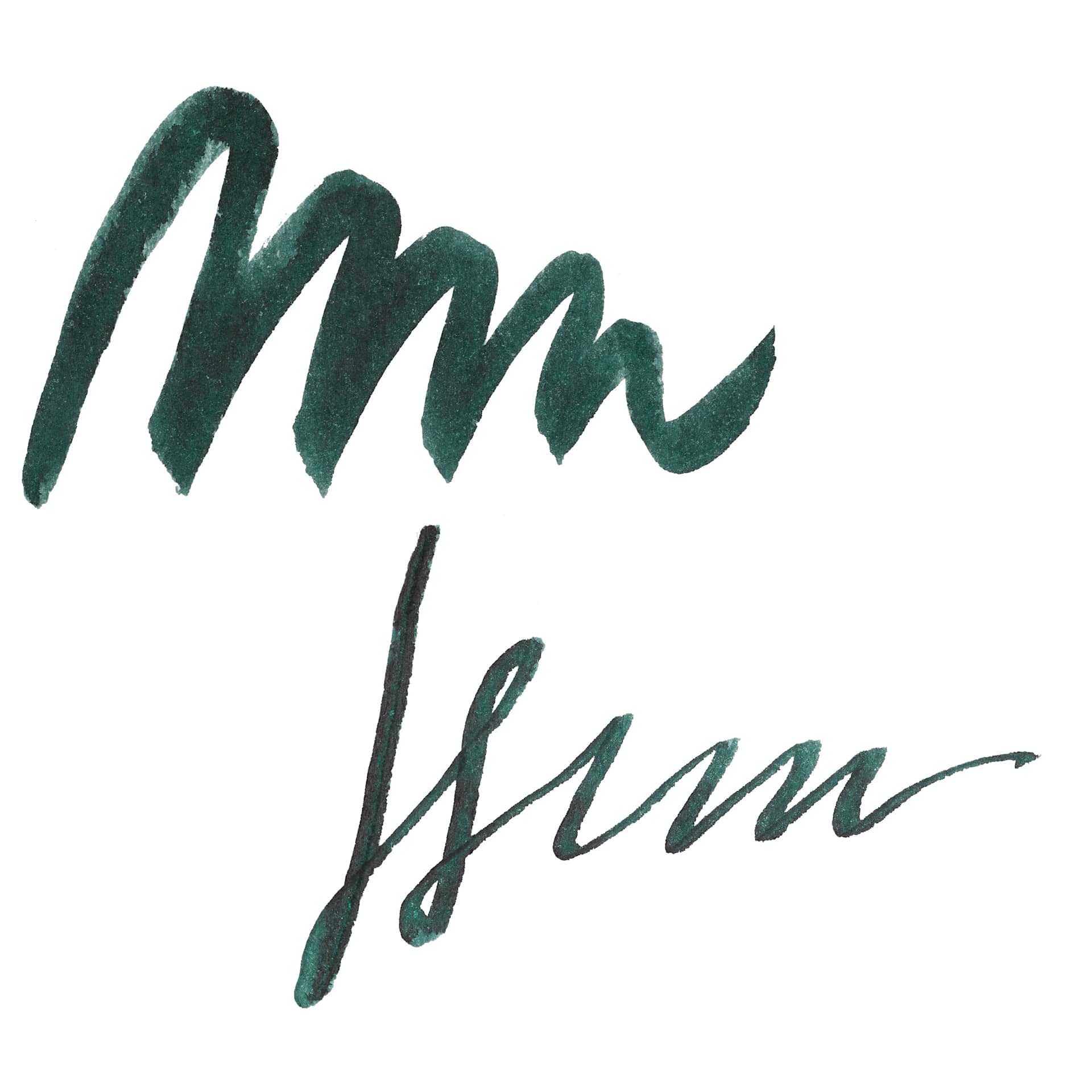 Kuretake Ink Cafe Meiji No Iro Pen Ink - 534 Slate Green (Kuroganeiro), swatch