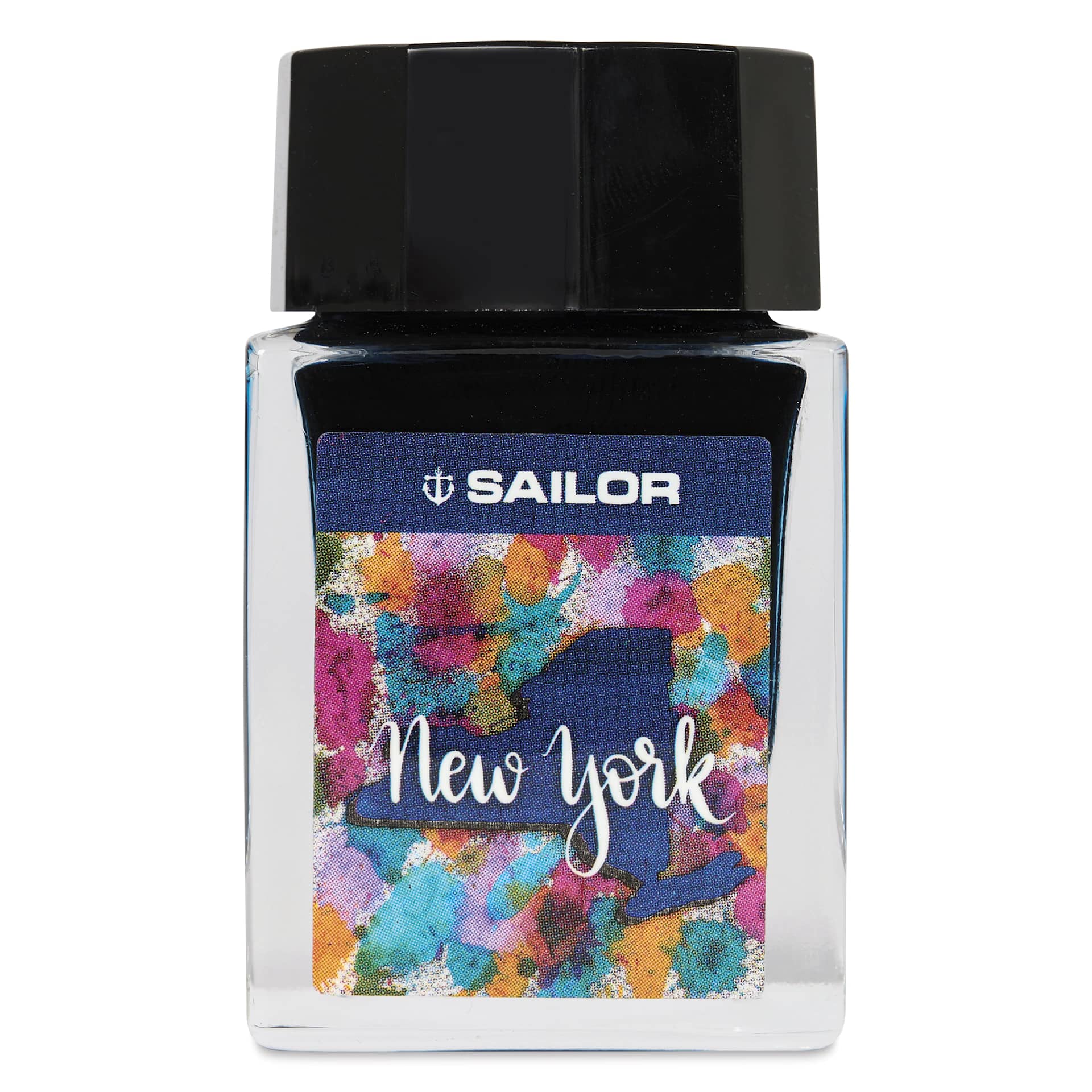 Sailor USA State Ink - New York, Blue Black, 20 ml, front of bottle