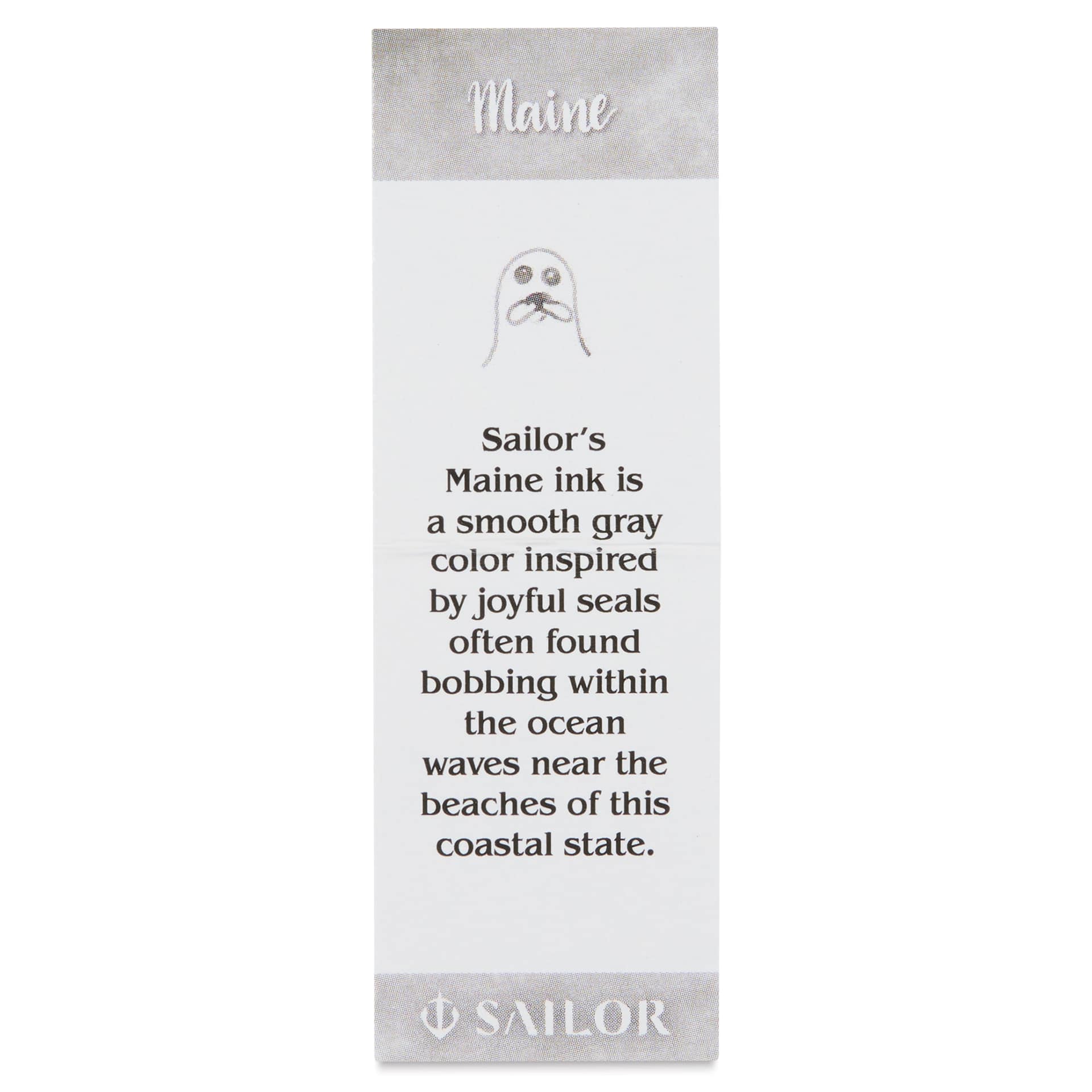 Sailor USA State Ink - Maine, Gray, 20 ml, color description