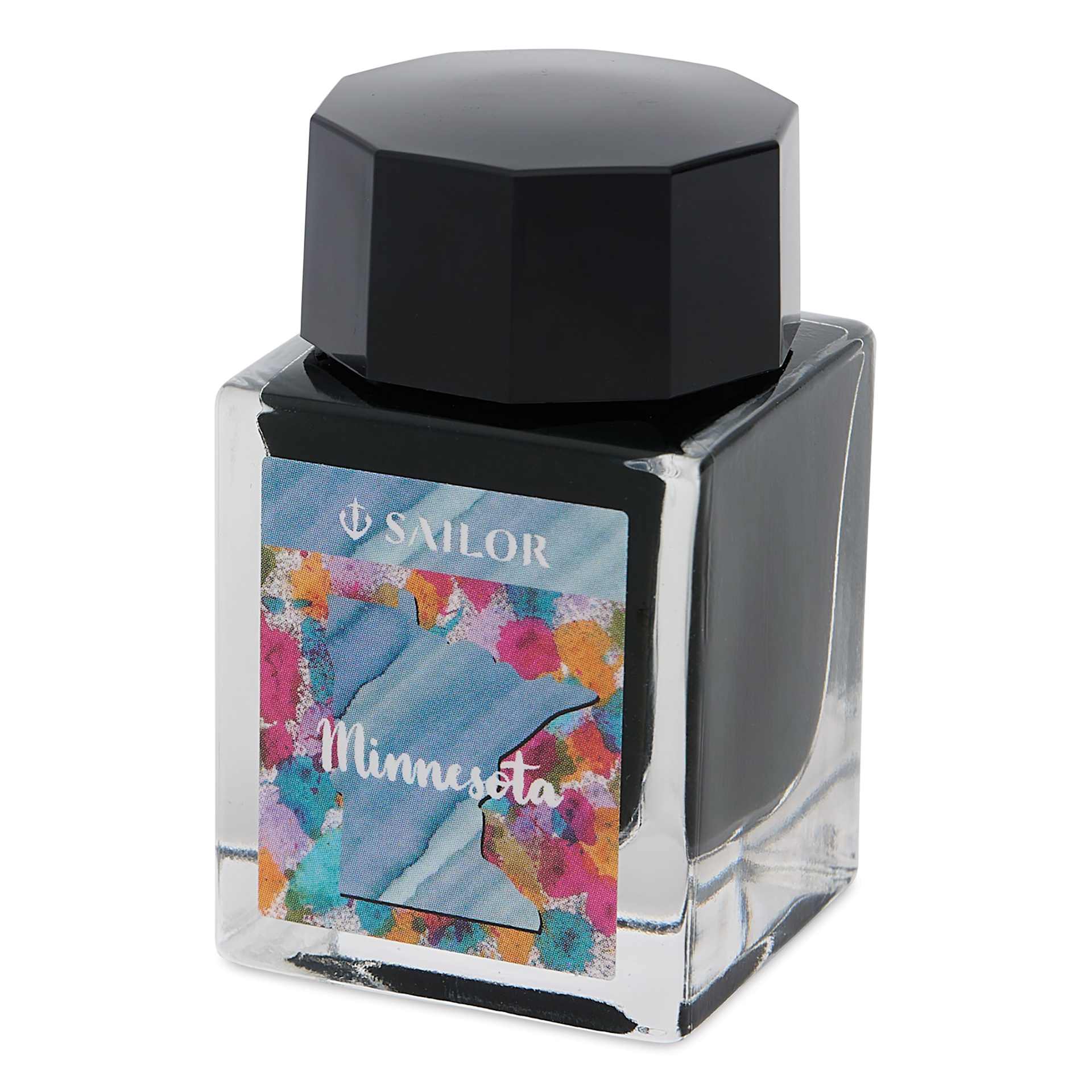 Sailor USA State Ink - Minnesota, Northern Lights Blue Gray, 20 ml