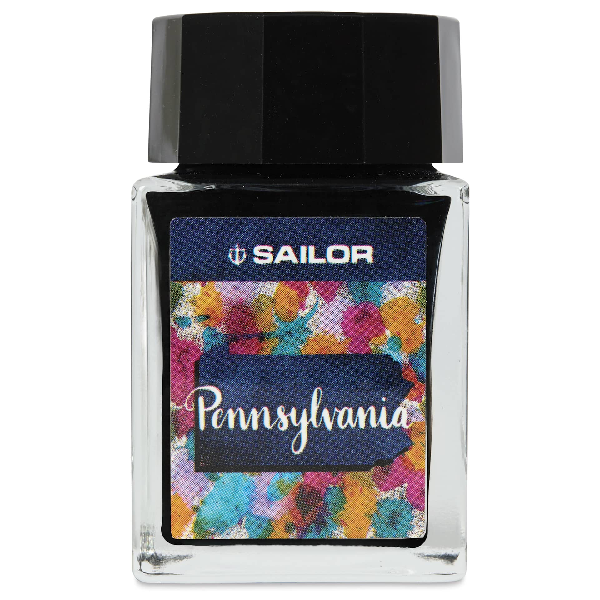 Sailor USA State Ink - Pennsylvania, Blue Gray, 20 ml, front of bottle