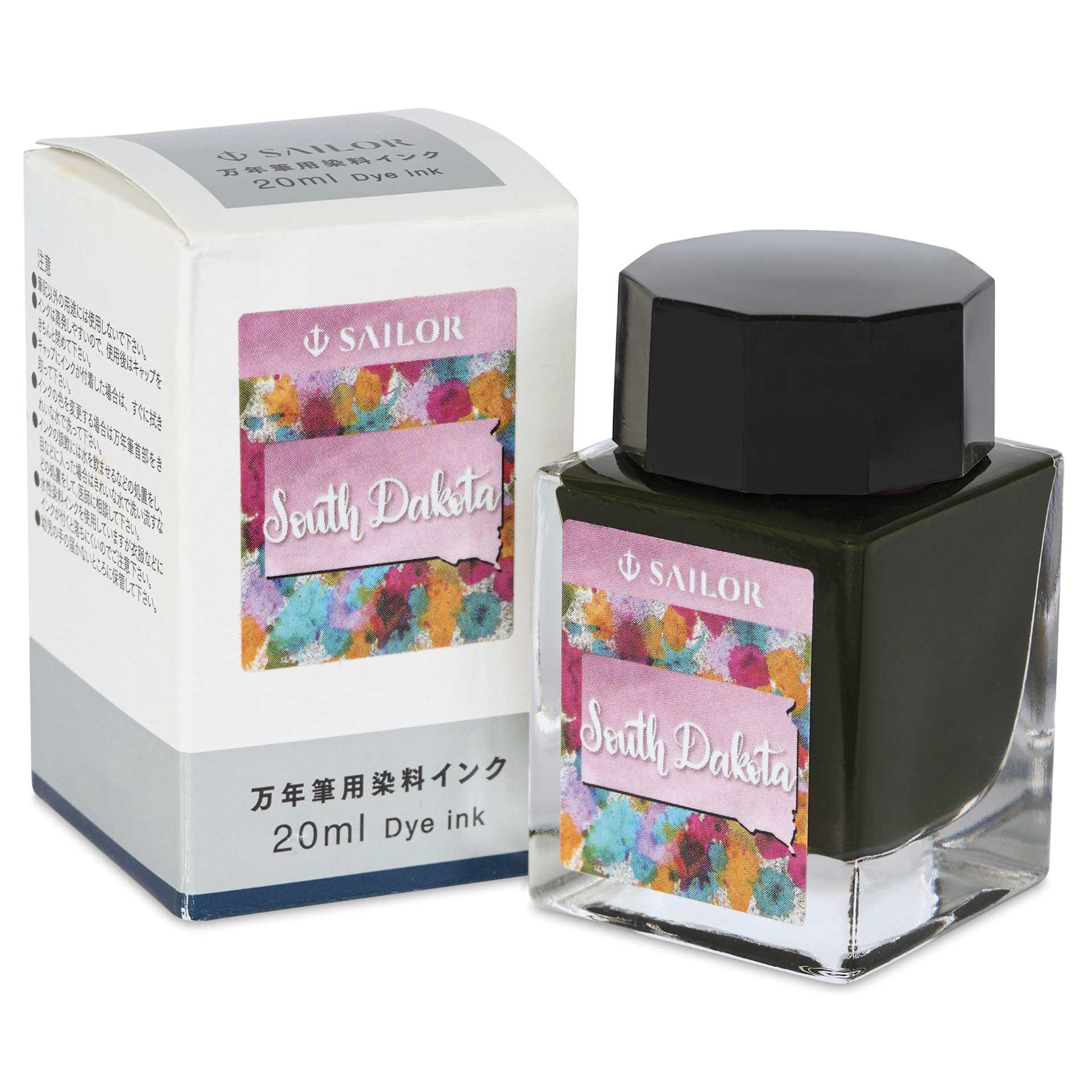 Sailor USA State Ink - South Dakota, Light Purple Pink, 20 ml, with packaging