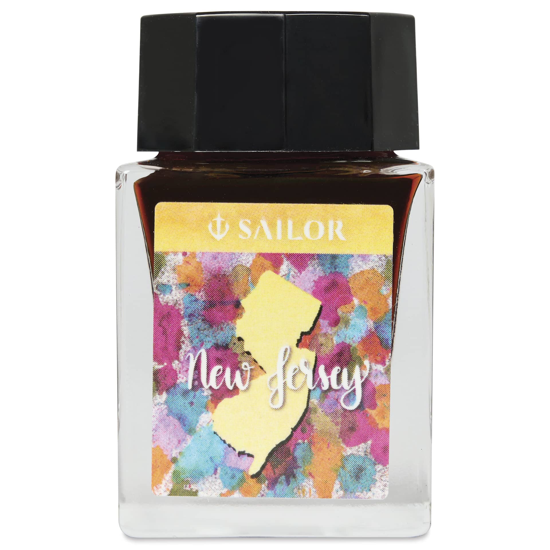 Sailor USA State Ink - New Jersey, Yellow, 20 ml, front of bottle