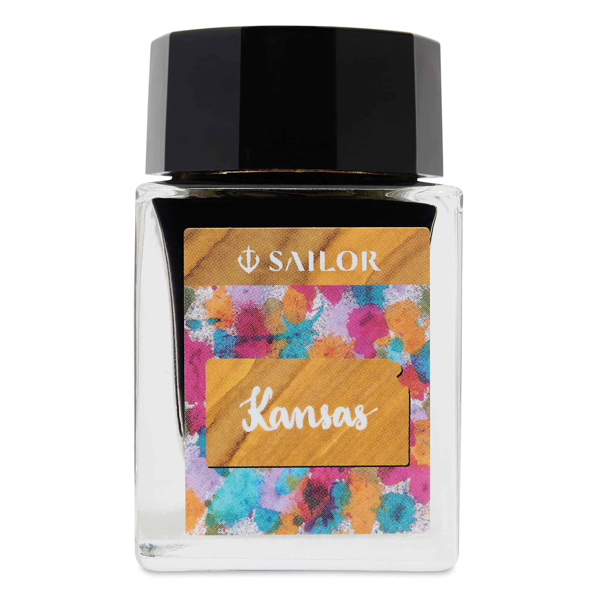Sailor USA State Ink - Kansas, Golden Yellow, 20 ml, front of bottle