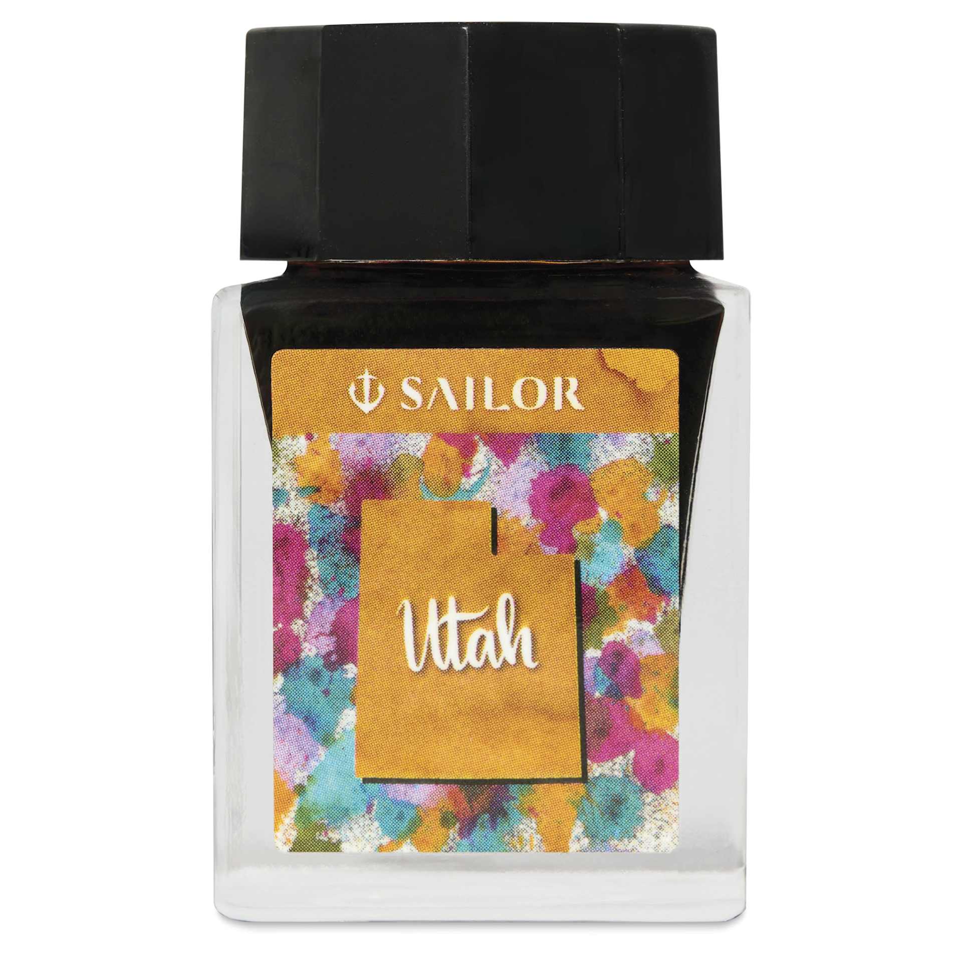 Sailor USA State Ink - Utah, Golden Amber, 20 ml, front of bottle