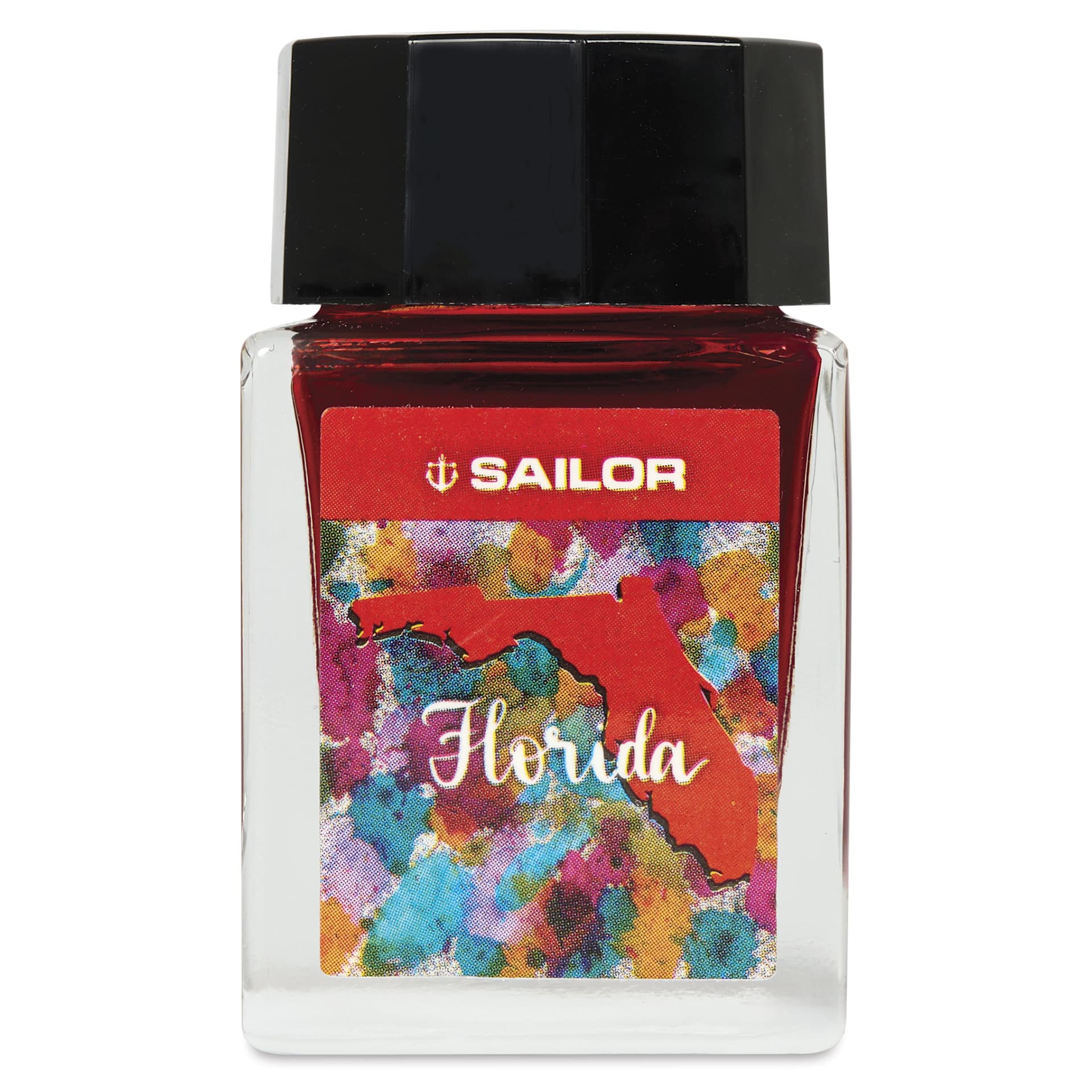 Sailor USA State Ink - Florida, Orange, 20 ml, front of bottle