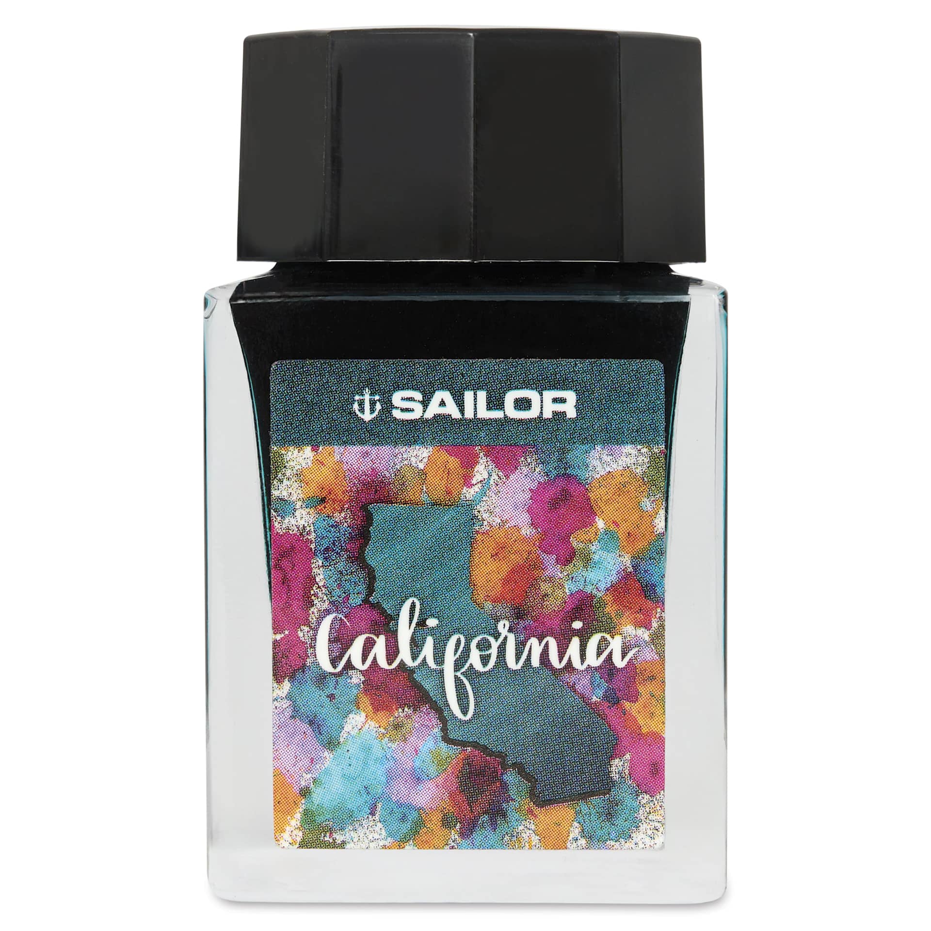 Sailor USA State Ink - California, Blue, 20 ml, front of bottle