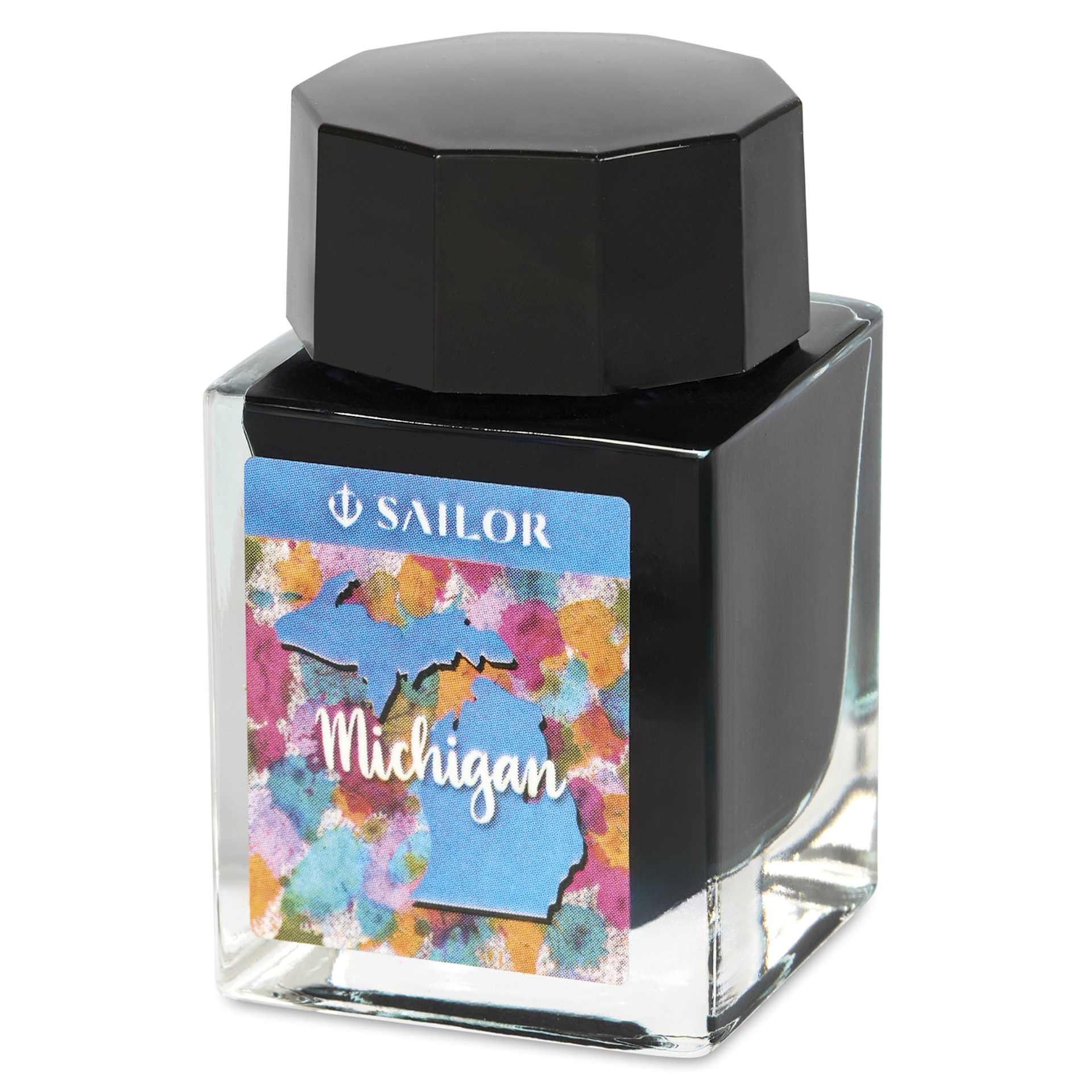 Sailor USA State Ink - Michigan, Blue, 20 ml