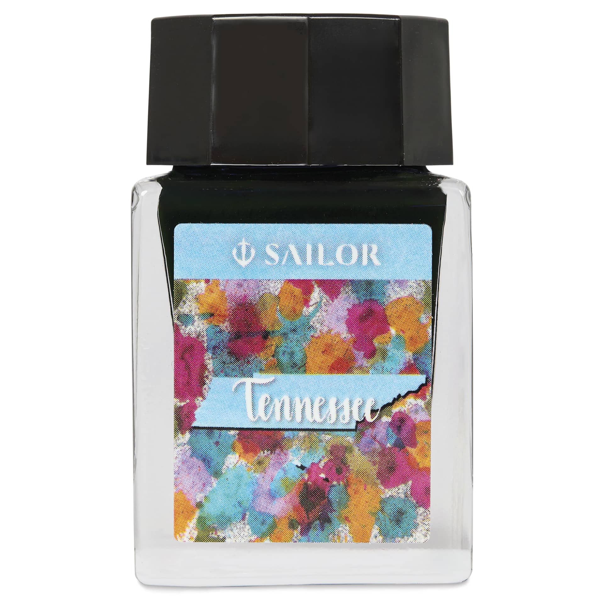 Sailor USA State Ink - Tennessee, Light Blue, 20 ml, front of bottle