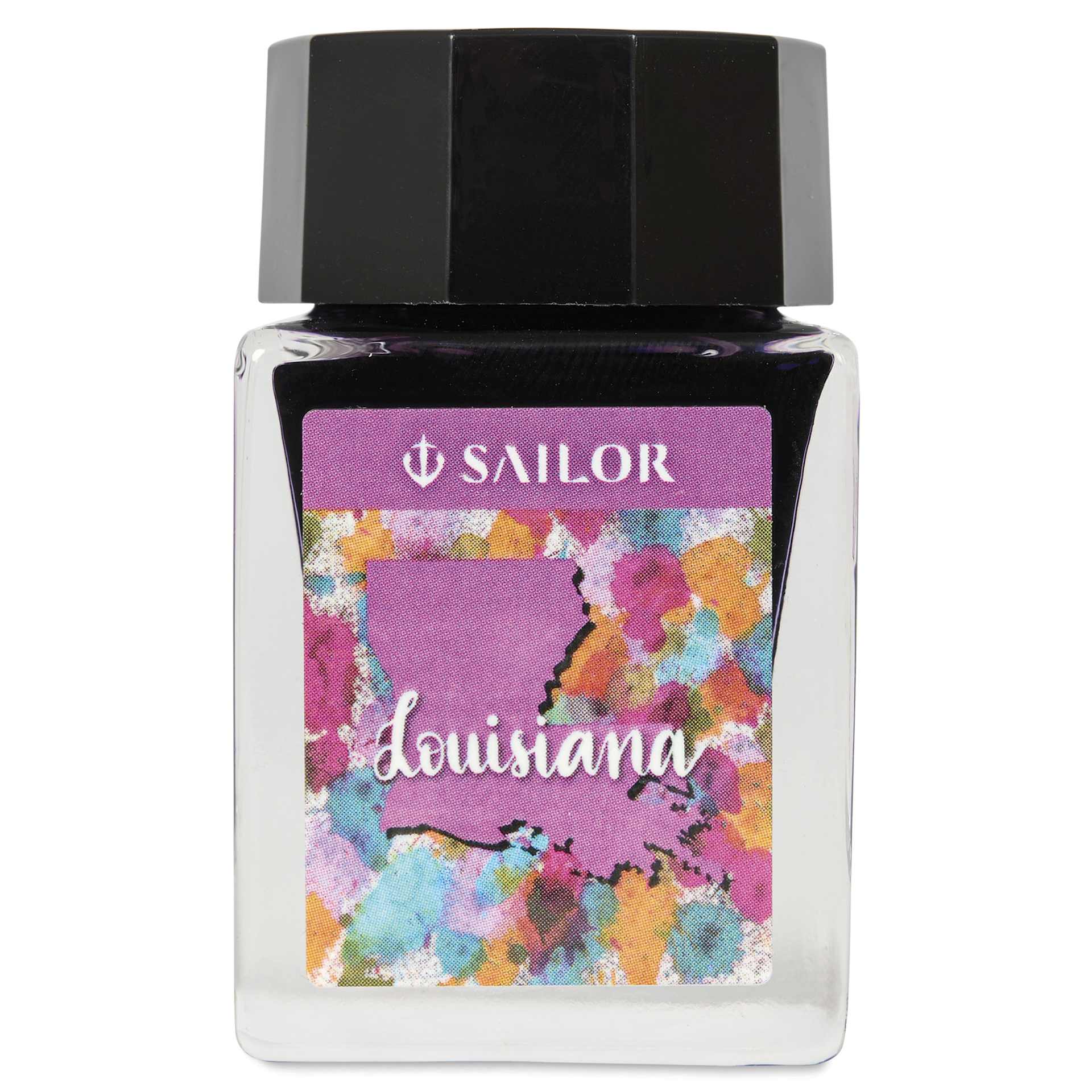 Sailor USA State Ink - Louisiana, Purple, 20 ml, front of bottle
