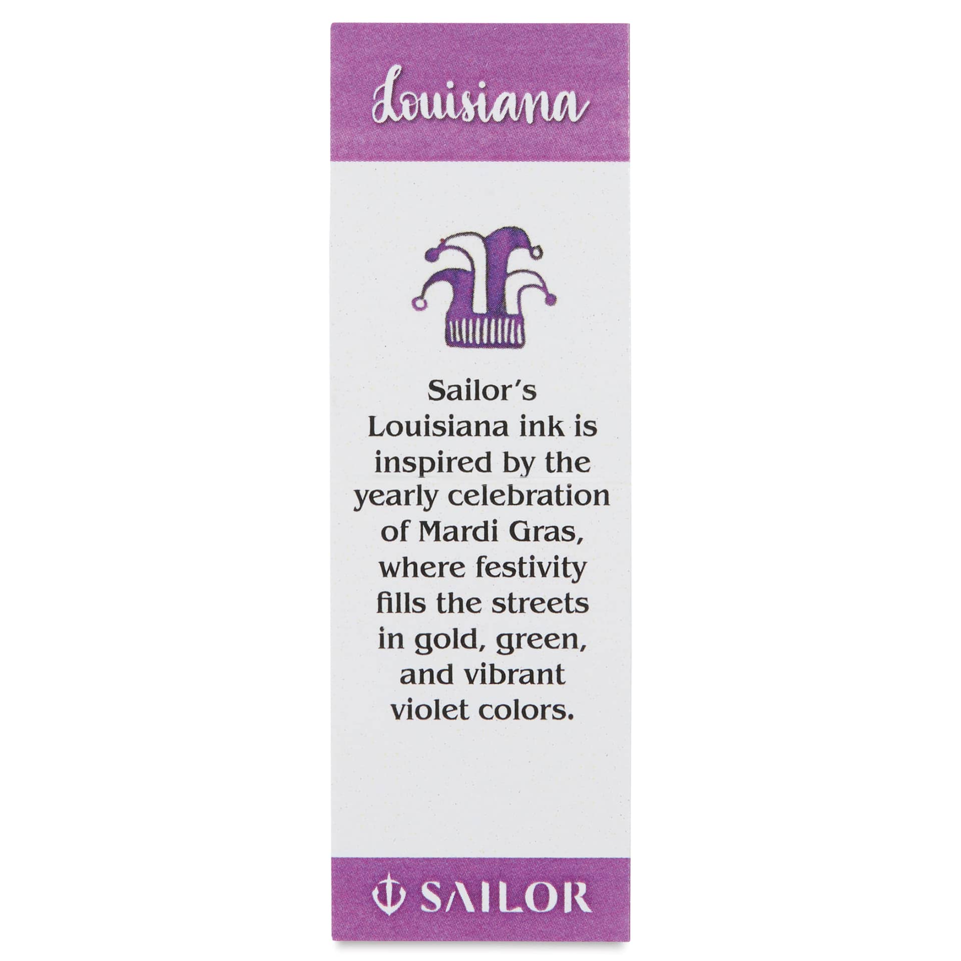 Sailor USA State Ink - Louisiana, Purple, 20 ml, color description