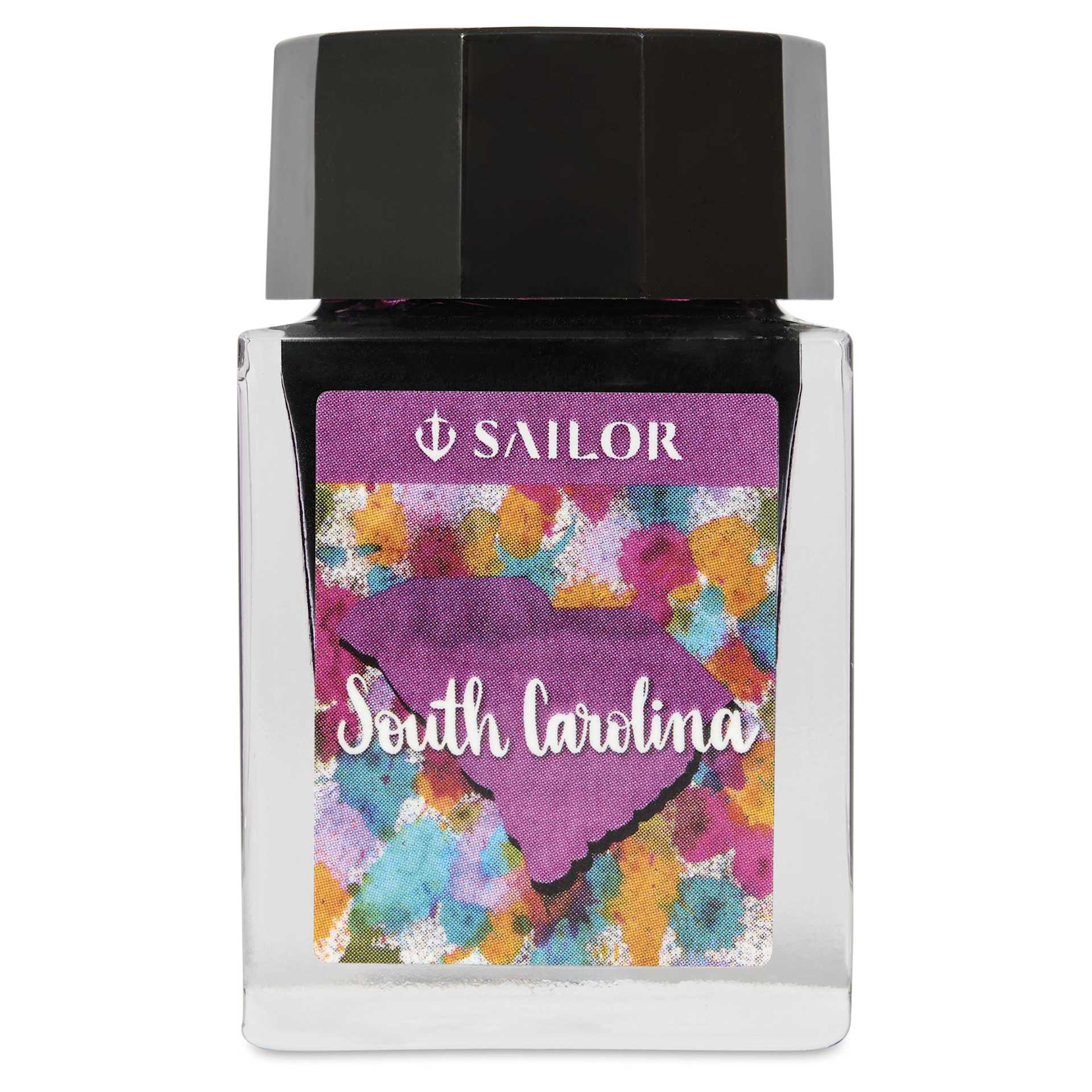 Sailor USA State Ink - South Carolina, Amethyst Purple, 20 ml, front of bottle