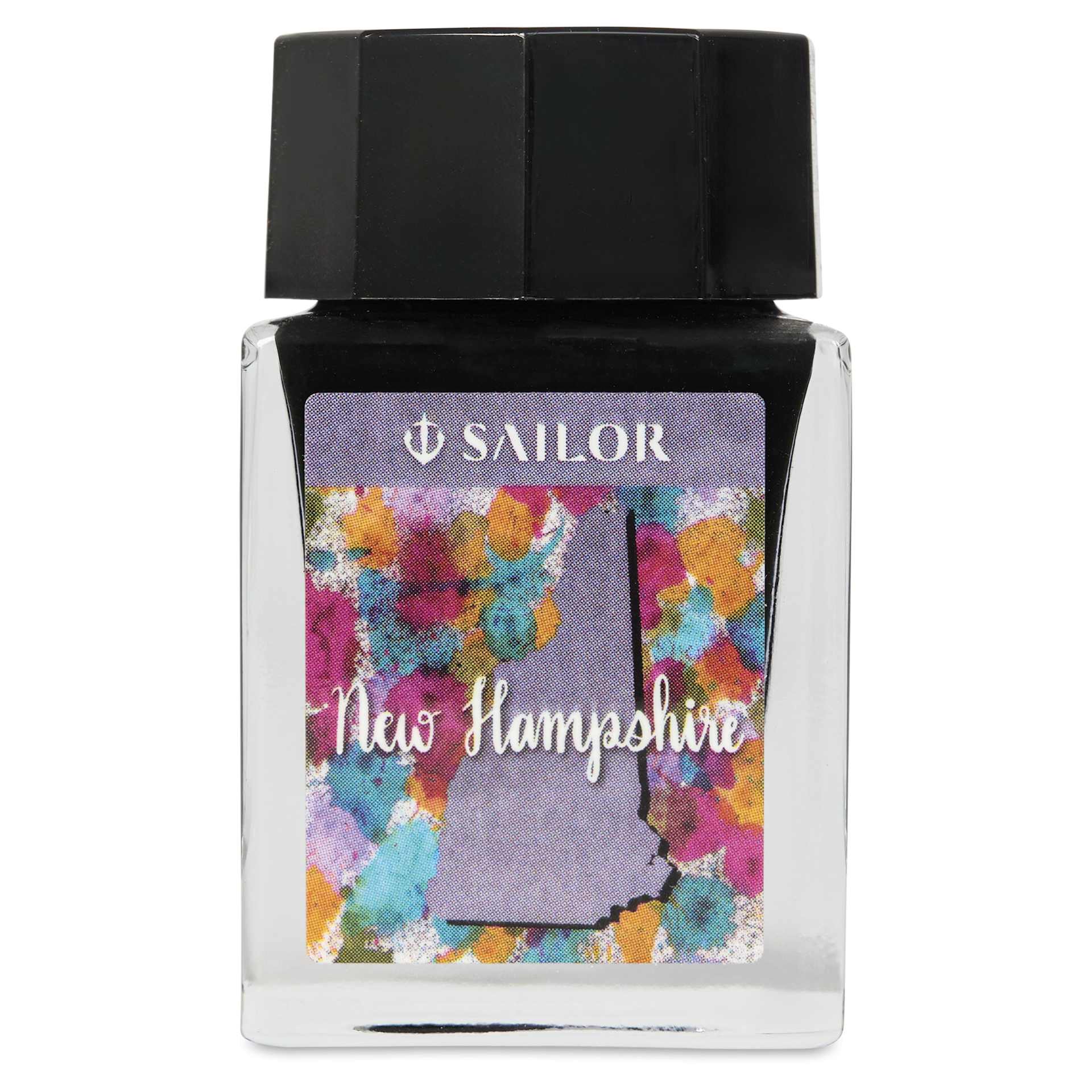 Sailor USA State Ink - New Hampshire, Granite Gray Purple, 20 ml, front of bottle