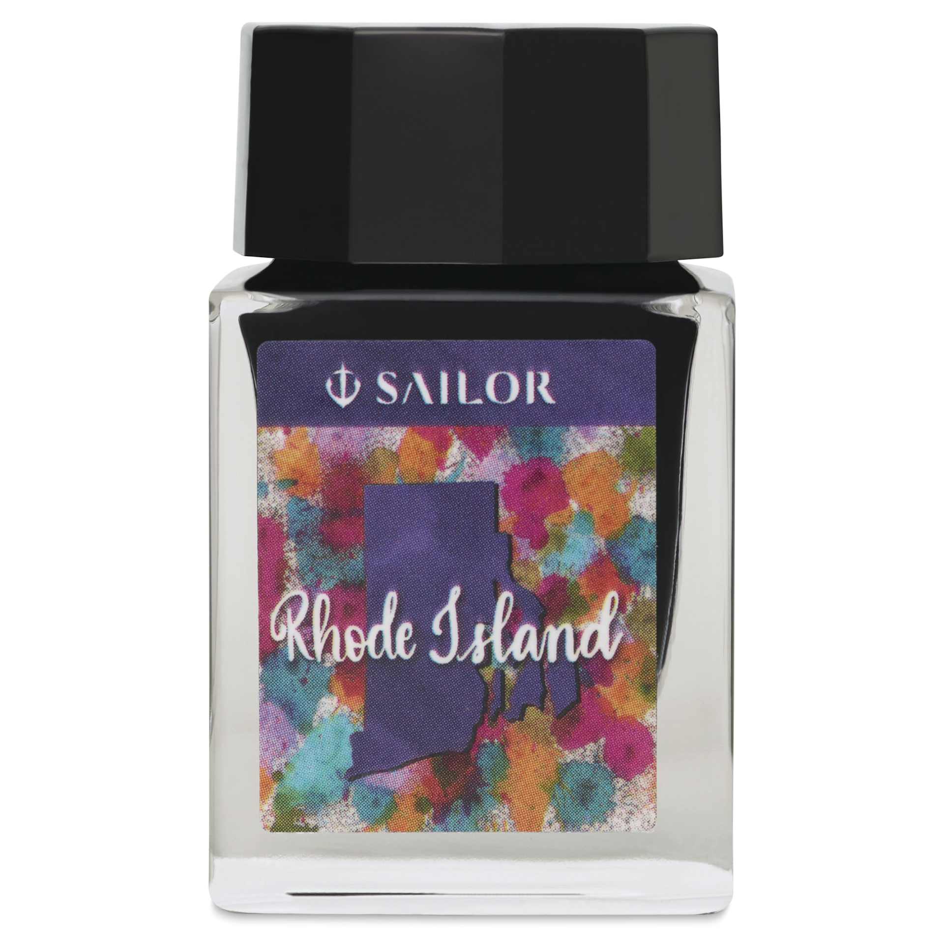 Sailor USA State Ink - Rhode Island, Quahog Purple, 20 ml, front of bottle