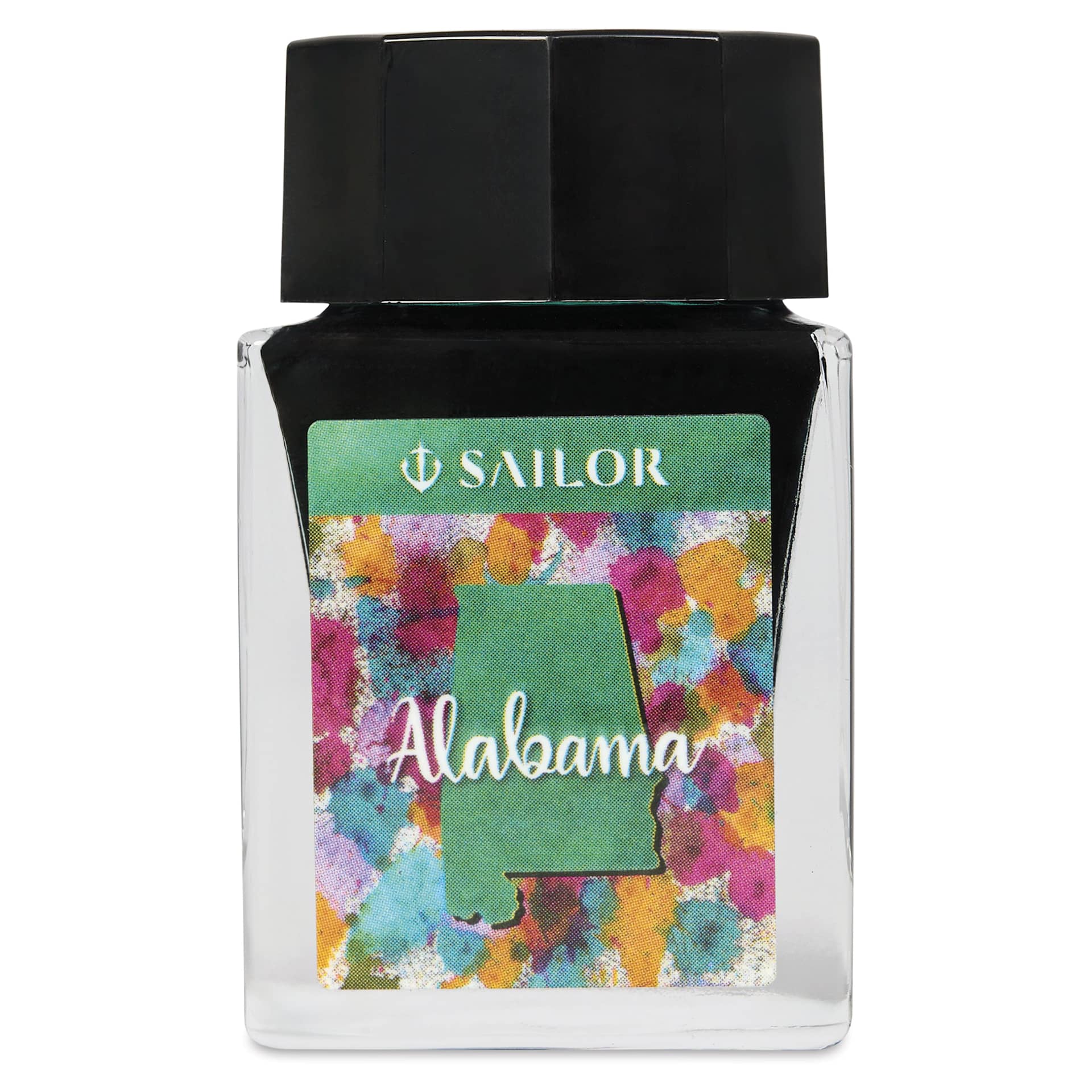 Sailor USA State Ink - Alabama, Collard Green, 20 ml, front of bottle