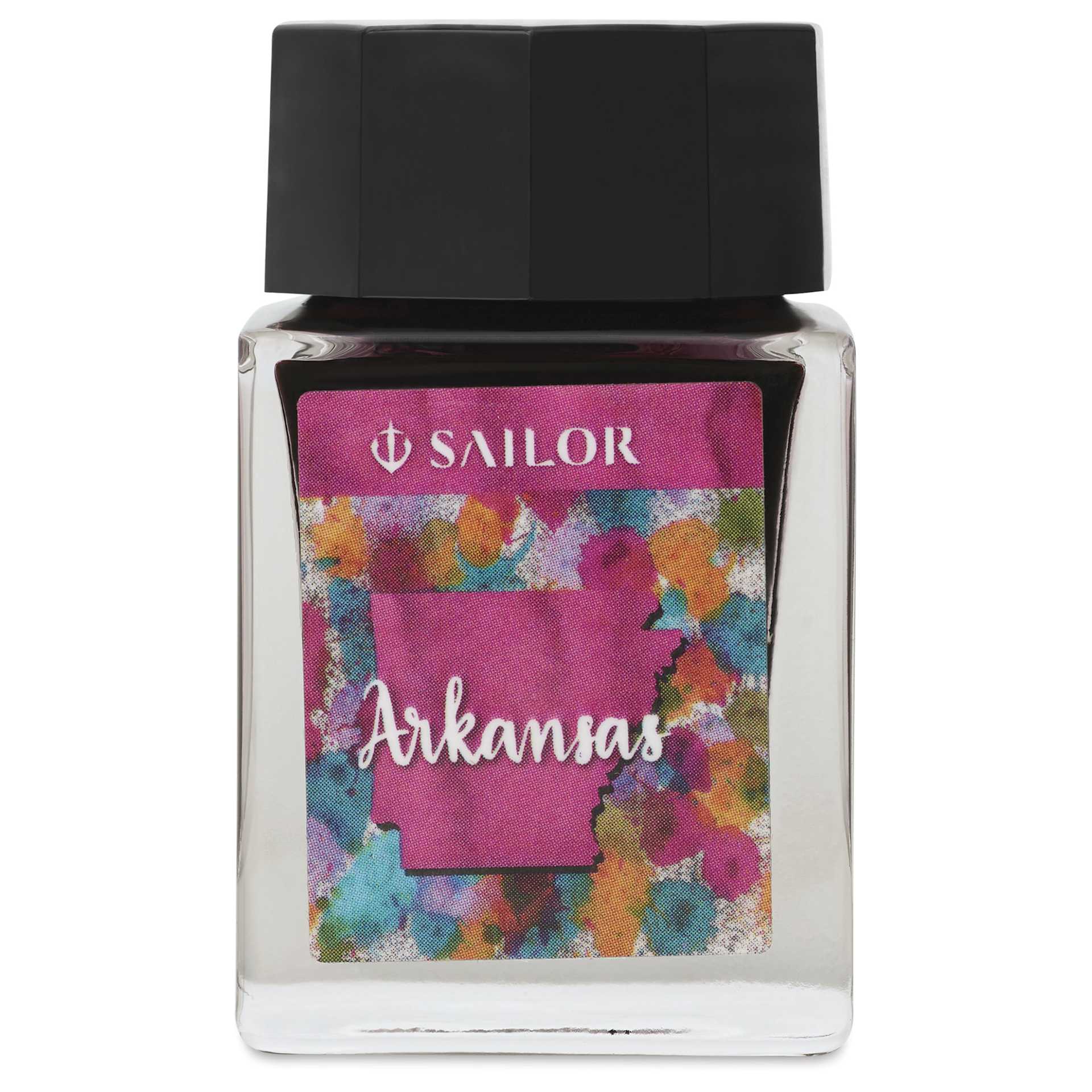 Sailor USA State Ink - Arkansas, Watermelon, 20 ml, front of the bottle
