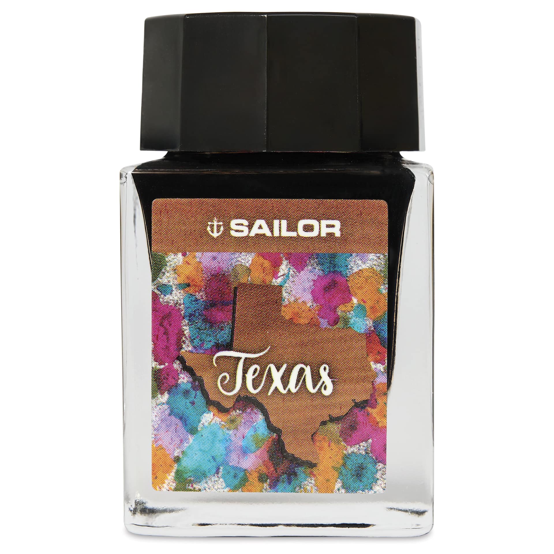Sailor USA State Ink - Texas, Brown, 20 ml, front of bottle