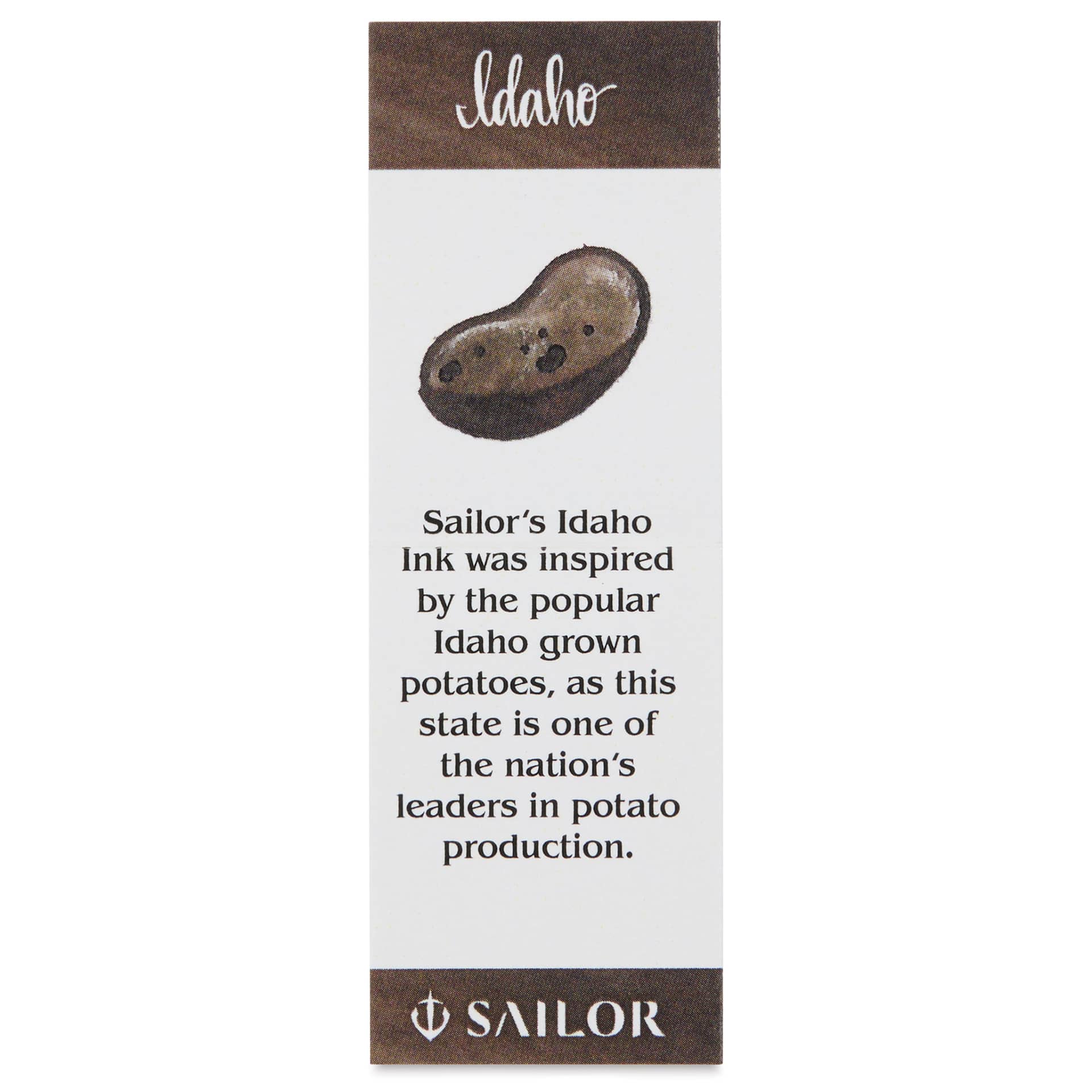 Sailor USA State Ink - Idaho, Brown, 20 ml, color description