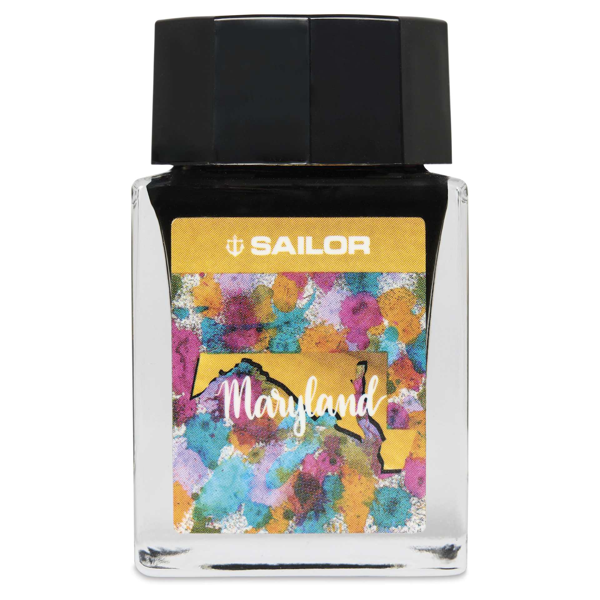 Sailor USA State Ink - Maryland, Yellow Brown, front of bottle
