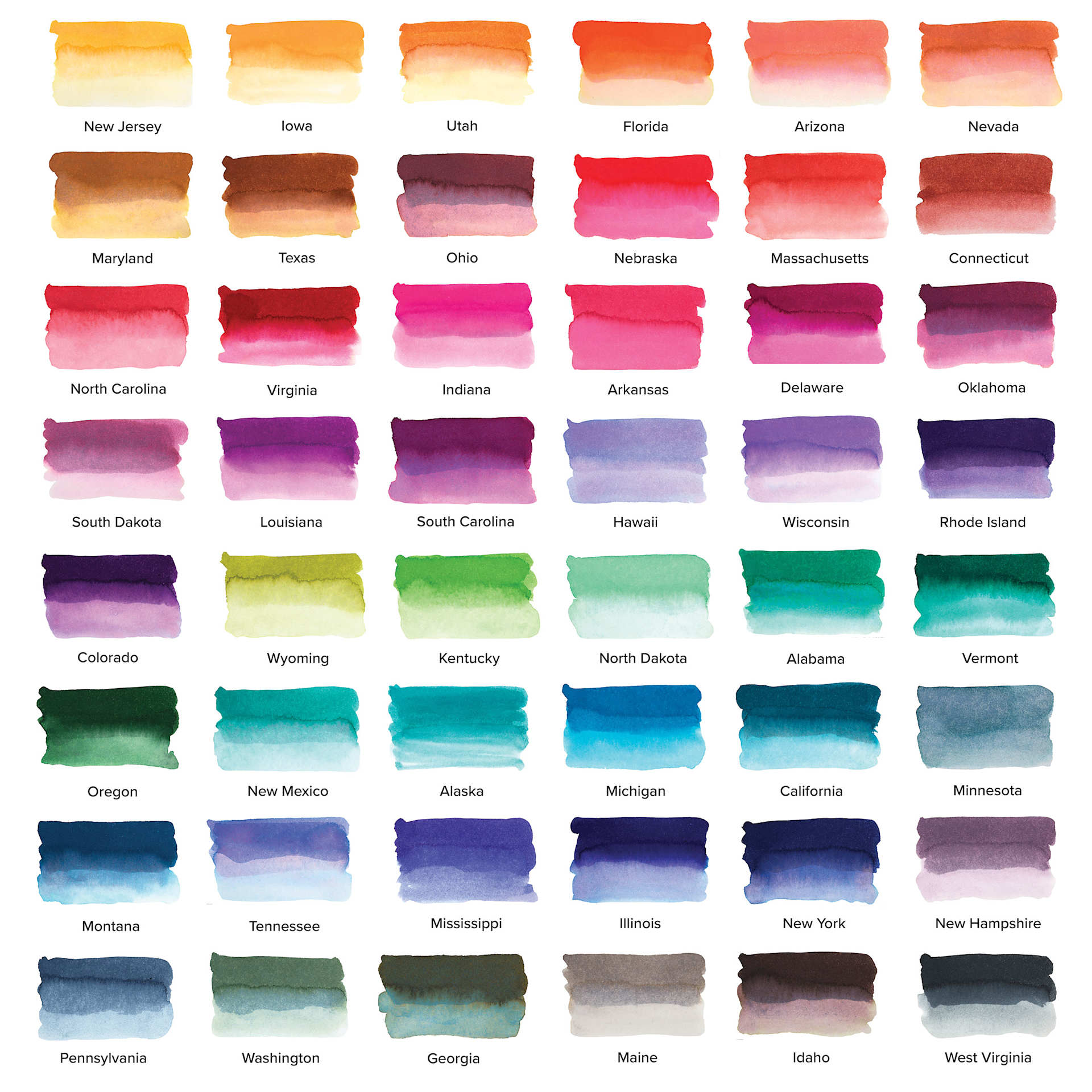 Sailor USA State Inks