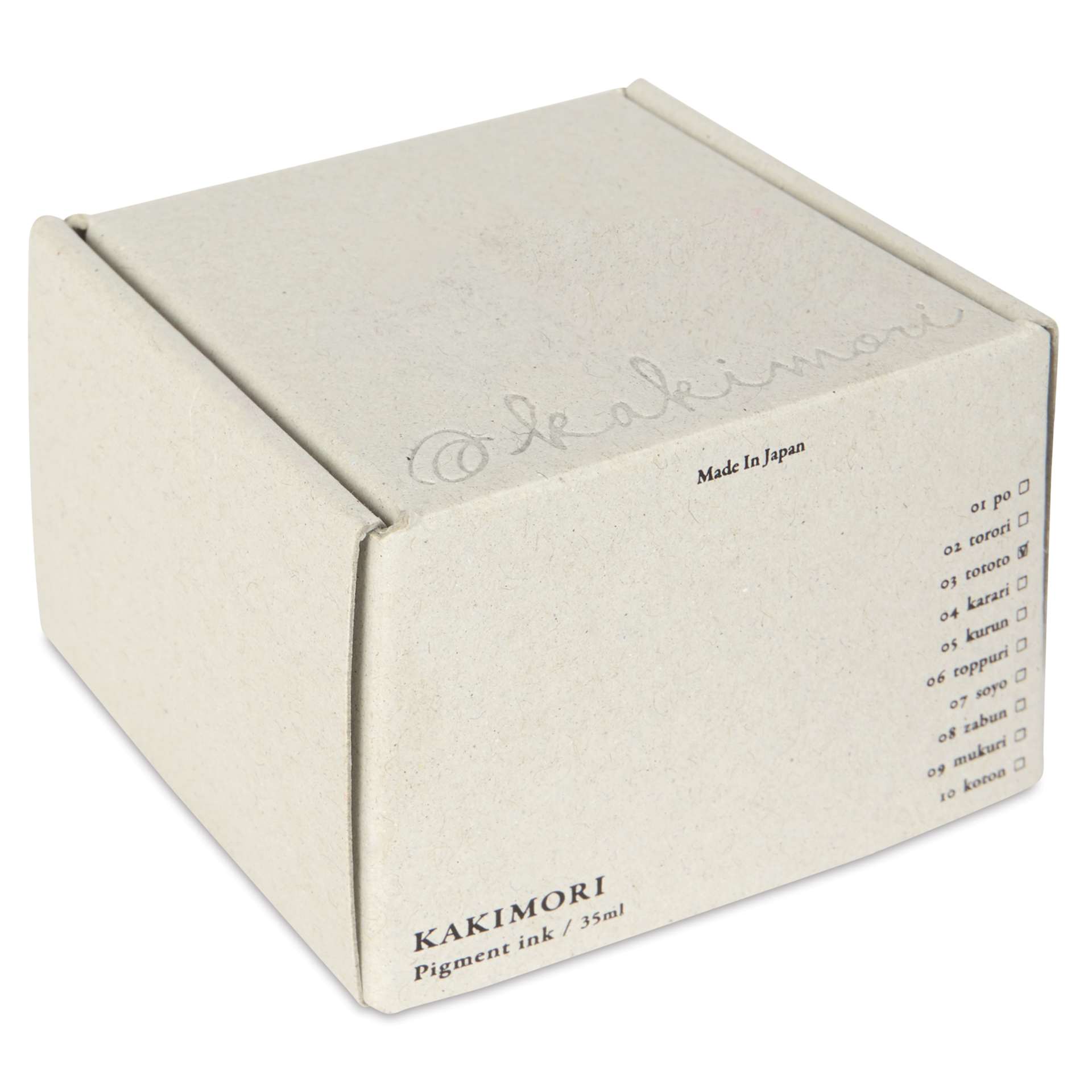 Kakimori Pigment Ink - 03 Tototo, packaging