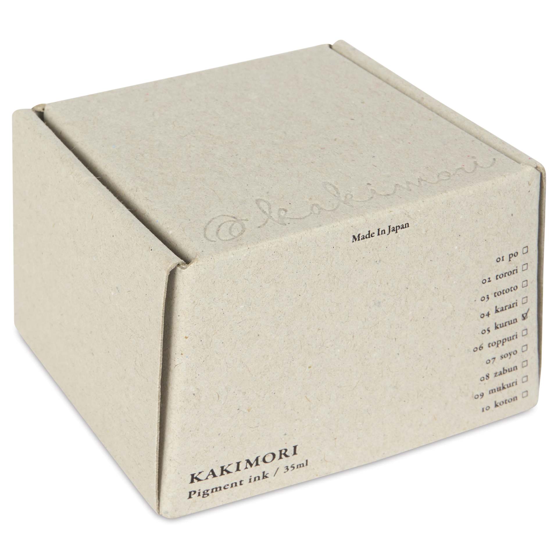 Kakimori Pigment Ink - 05 Kurun, box