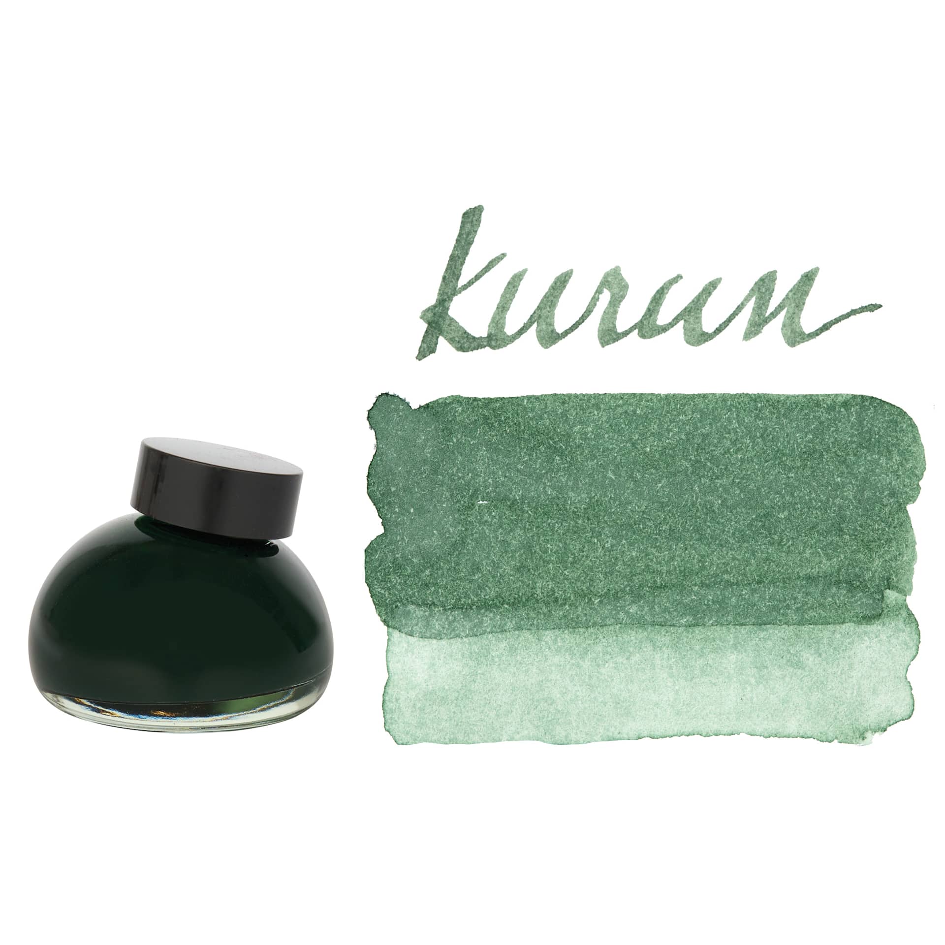 Kakimori Pigment Ink - 05 Kurun, swatch and bottle