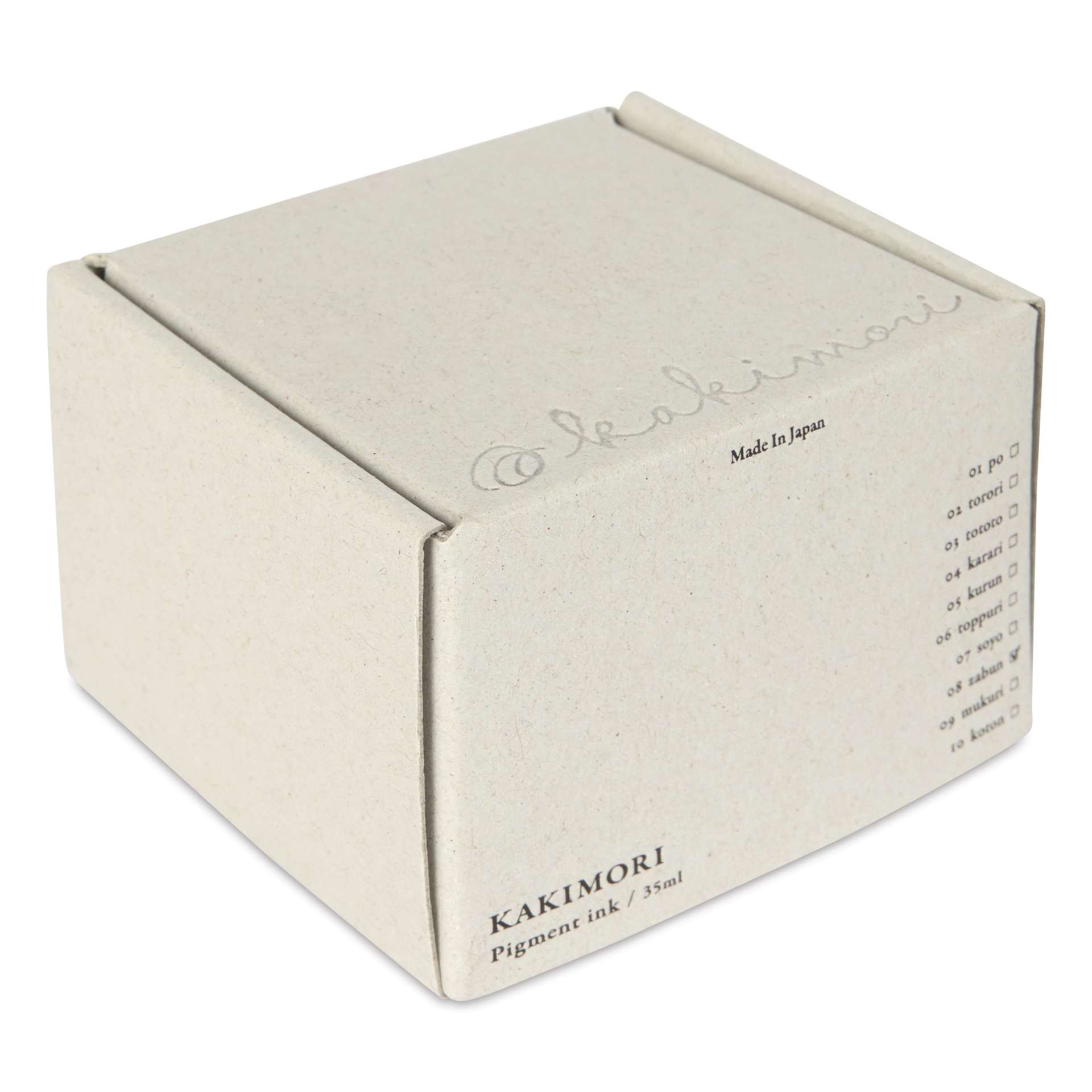Kakimori Pigment Ink - 08 Zabun, packaging